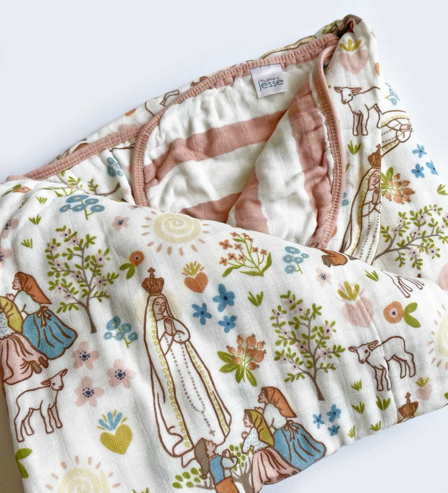 Our Lady of Fatima Muslin Deluxe Quilt
