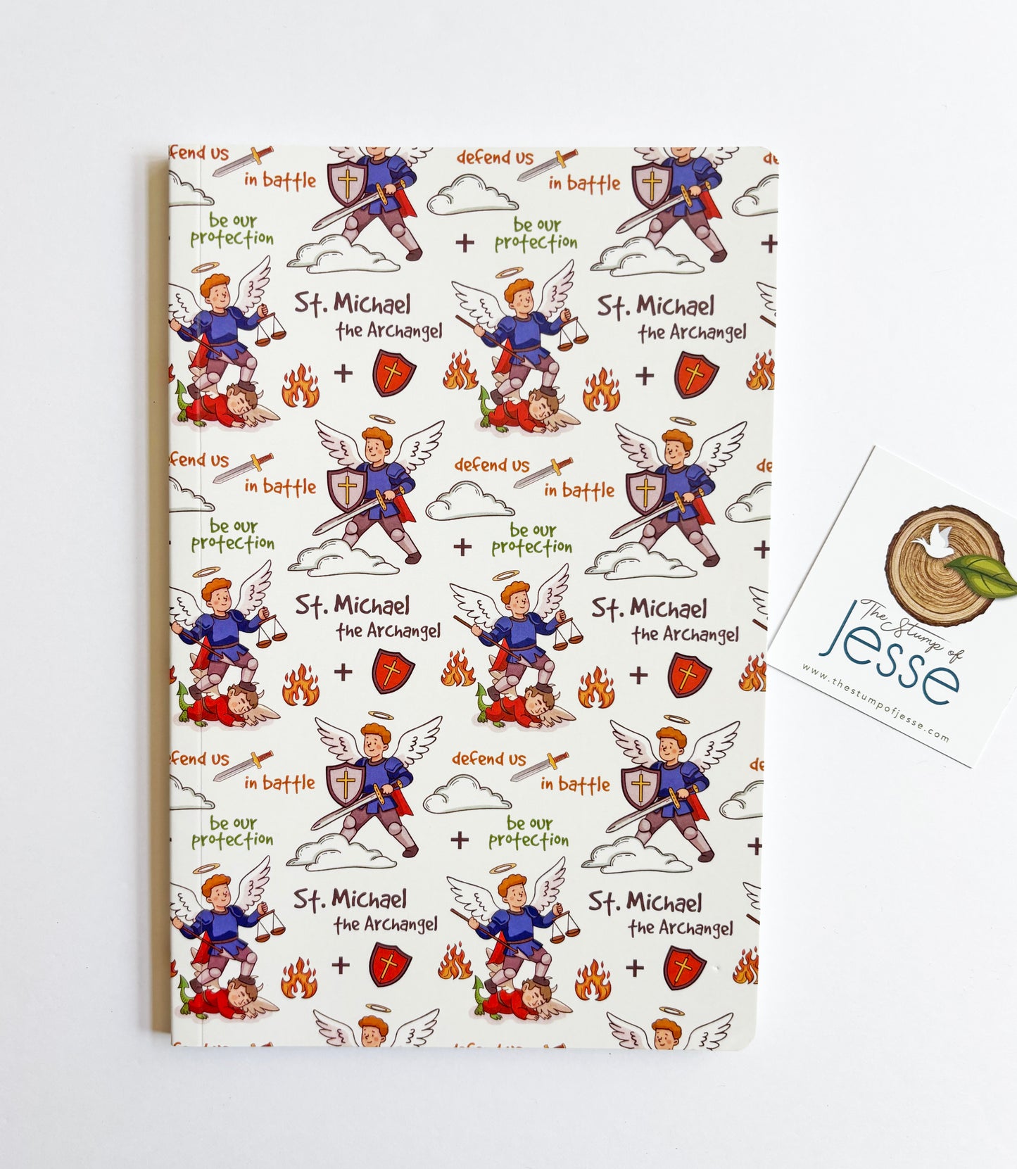 St. Michael the Archangel Ruled Notebook