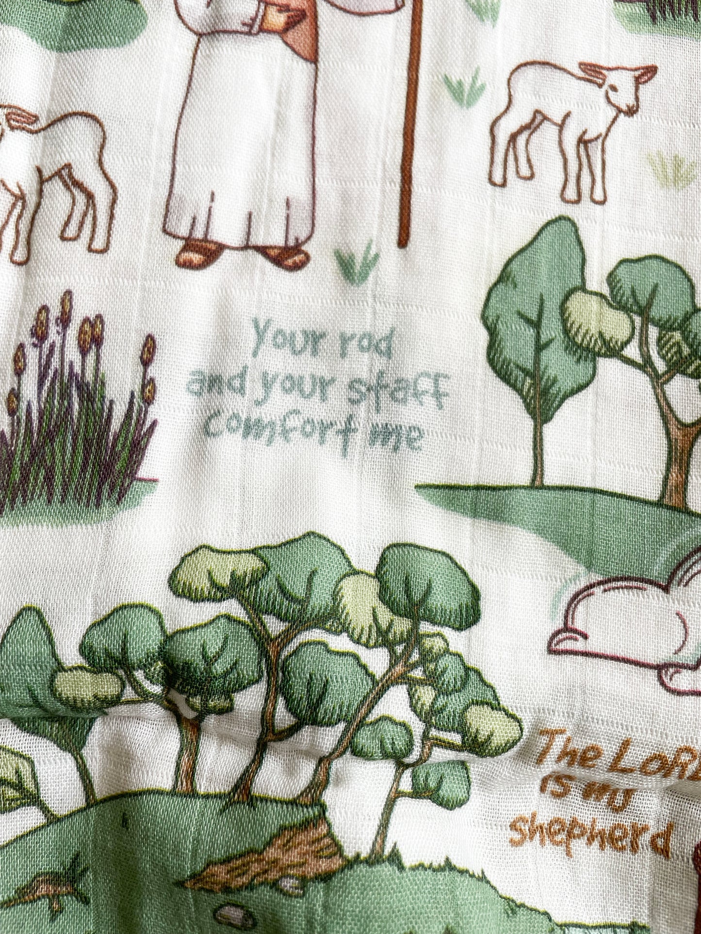 The Good Shepherd Muslin Deluxe Swaddle