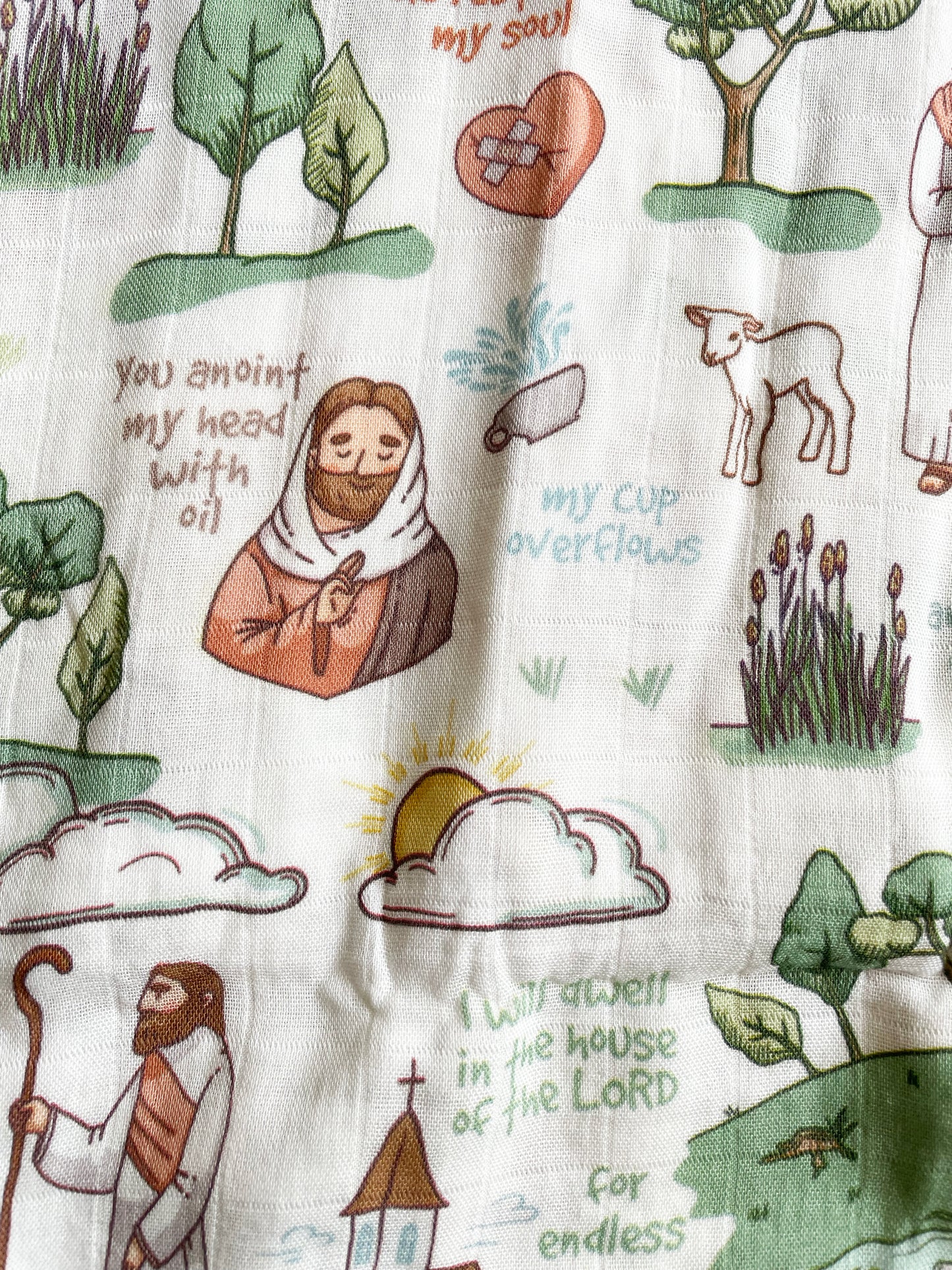 The Good Shepherd Muslin Deluxe Swaddle
