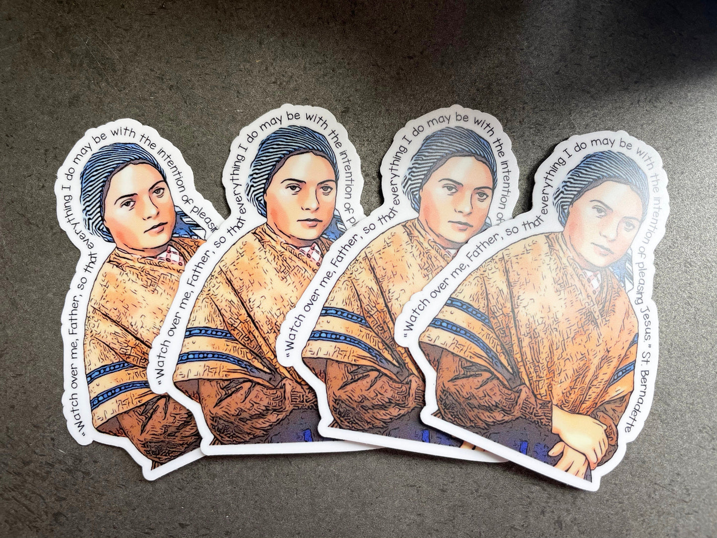 St. Bernadette Soubirous Waterproof Sticker