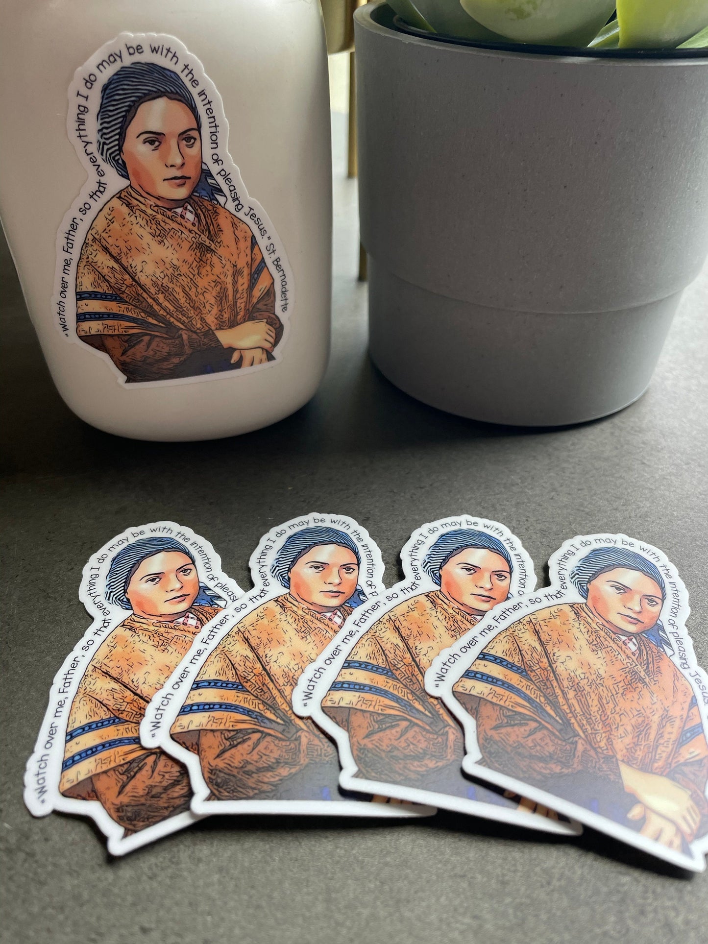 St. Bernadette Soubirous Waterproof Sticker