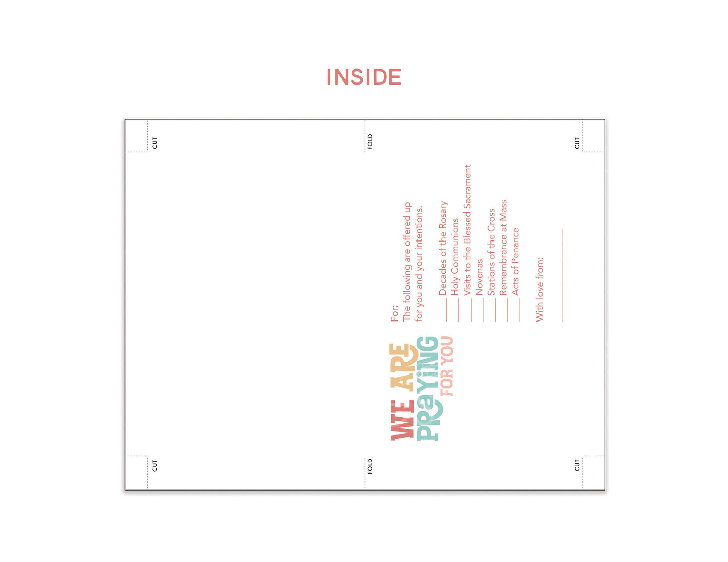 Talitha Koum Spiritual Bouquet Card | Digital Download | Spiritual Bouquet Card | Catholic card | prayer card | gift of prayer