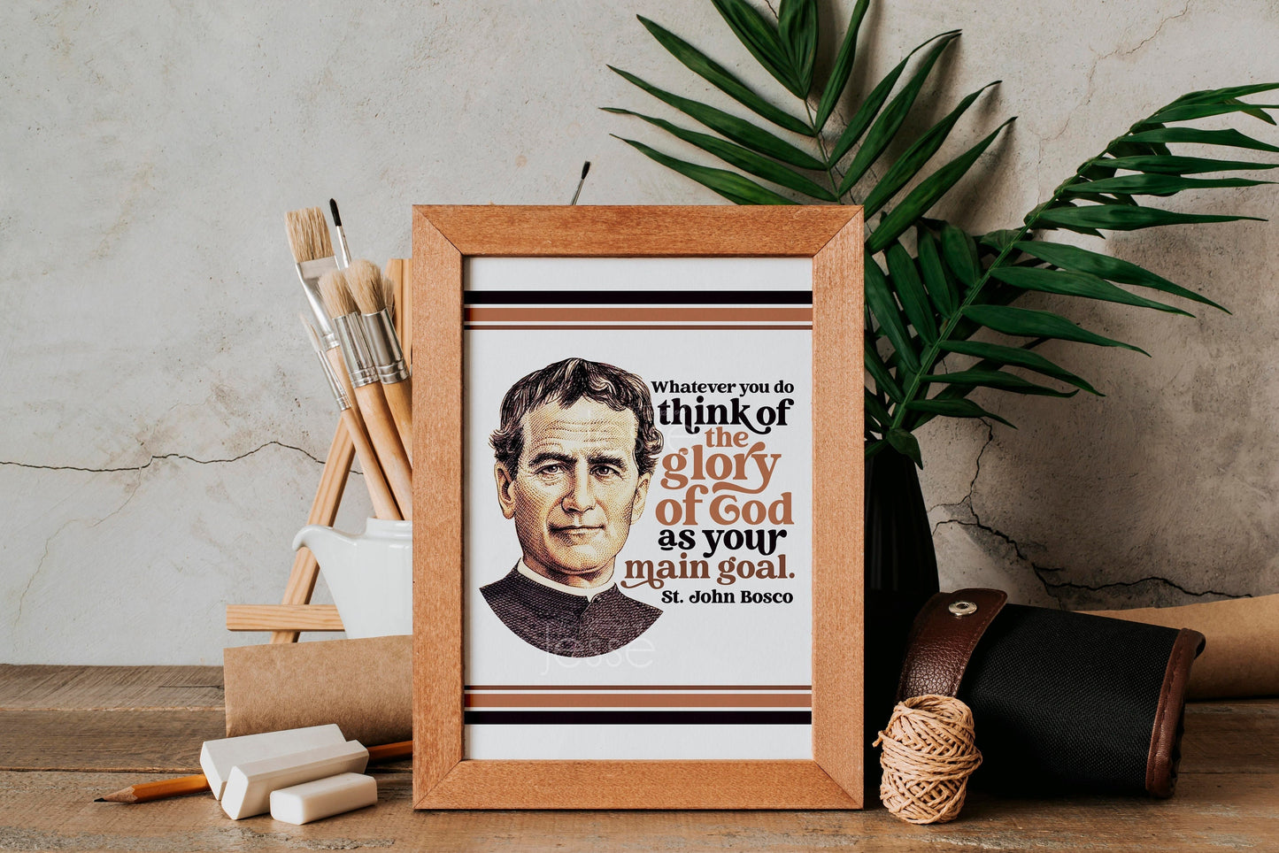 St. John Bosco Digital Download print | Catholic gift | Catholic quote | Saint | Salesian sisters | Don Bosco | Confirmation gift |printable