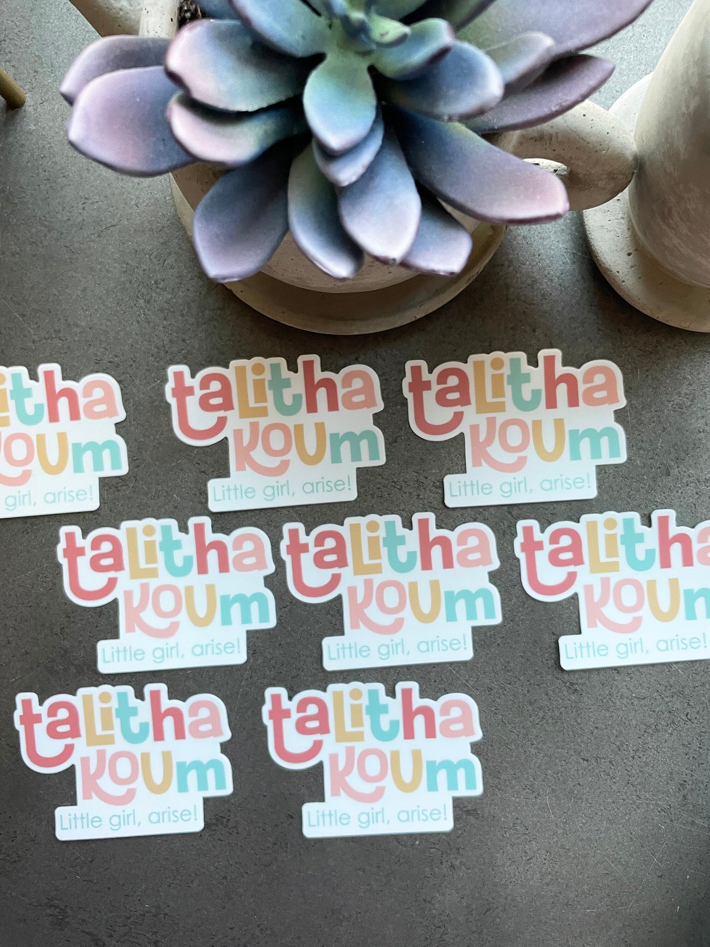 Talitha Koum Little girl arise Waterproof sticker