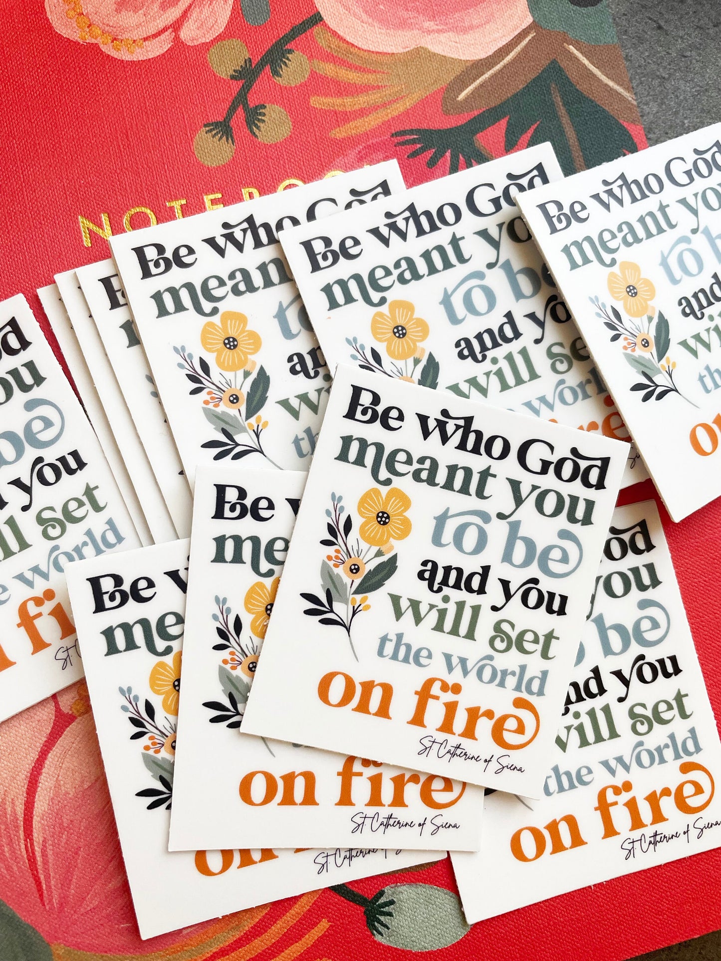 Be who God meant you to be waterproof sticker