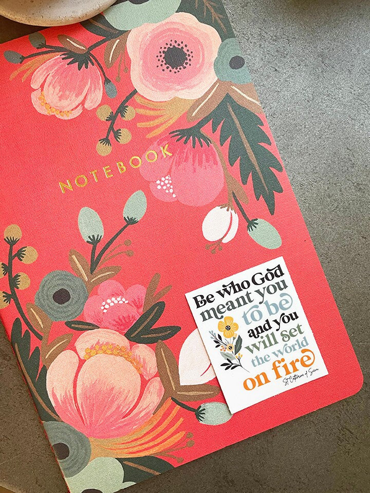 Be who God meant you to be waterproof sticker