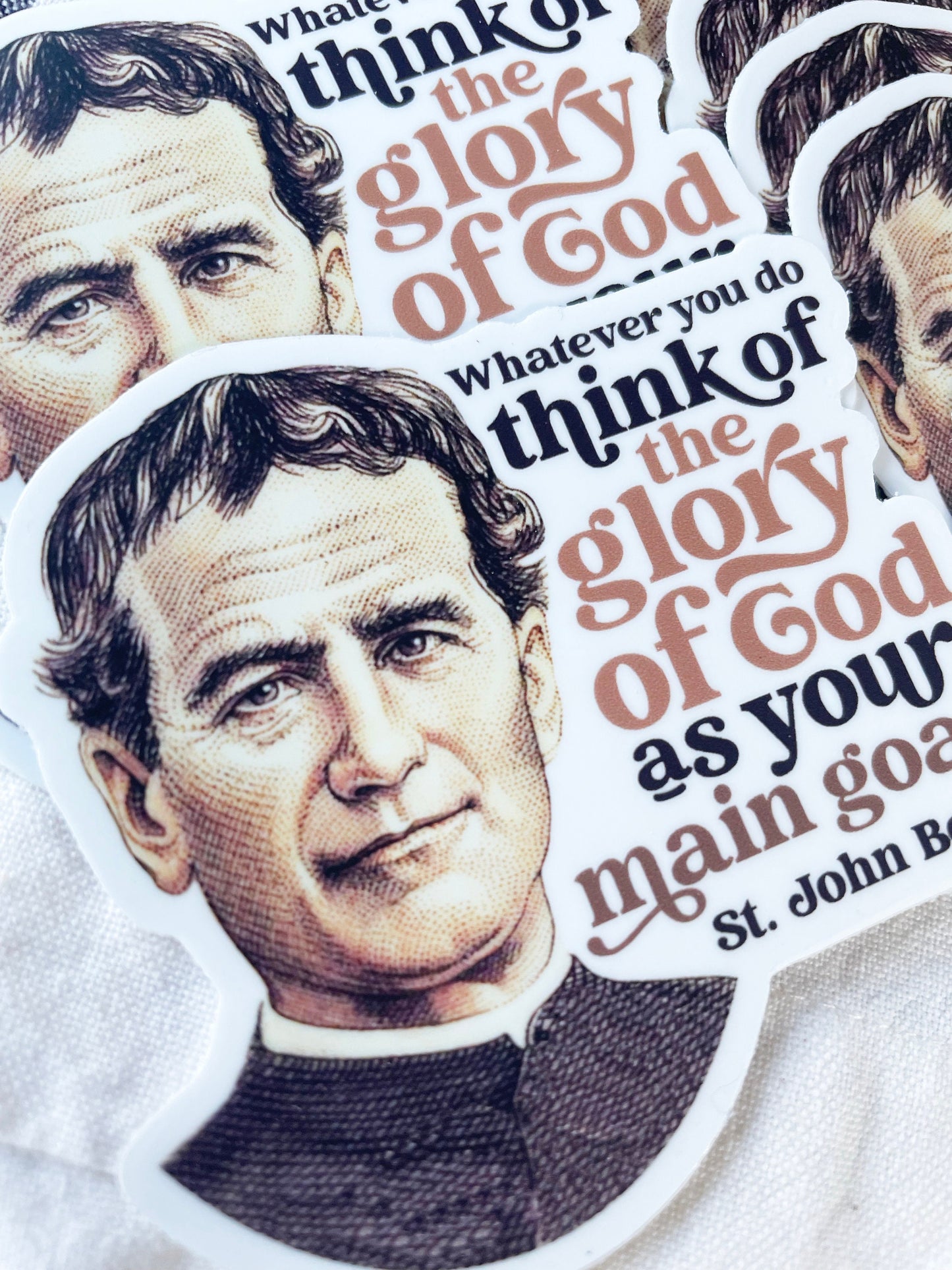 St. John Bosco sticker Waterproof Sticker