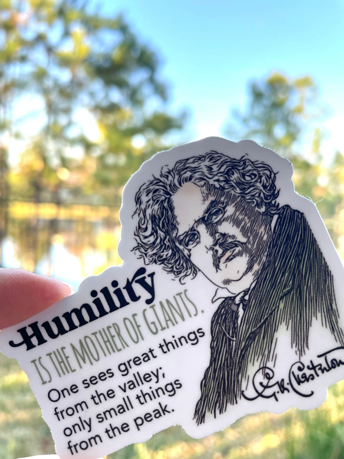 G.K. Chesterton Waterproof Sticker