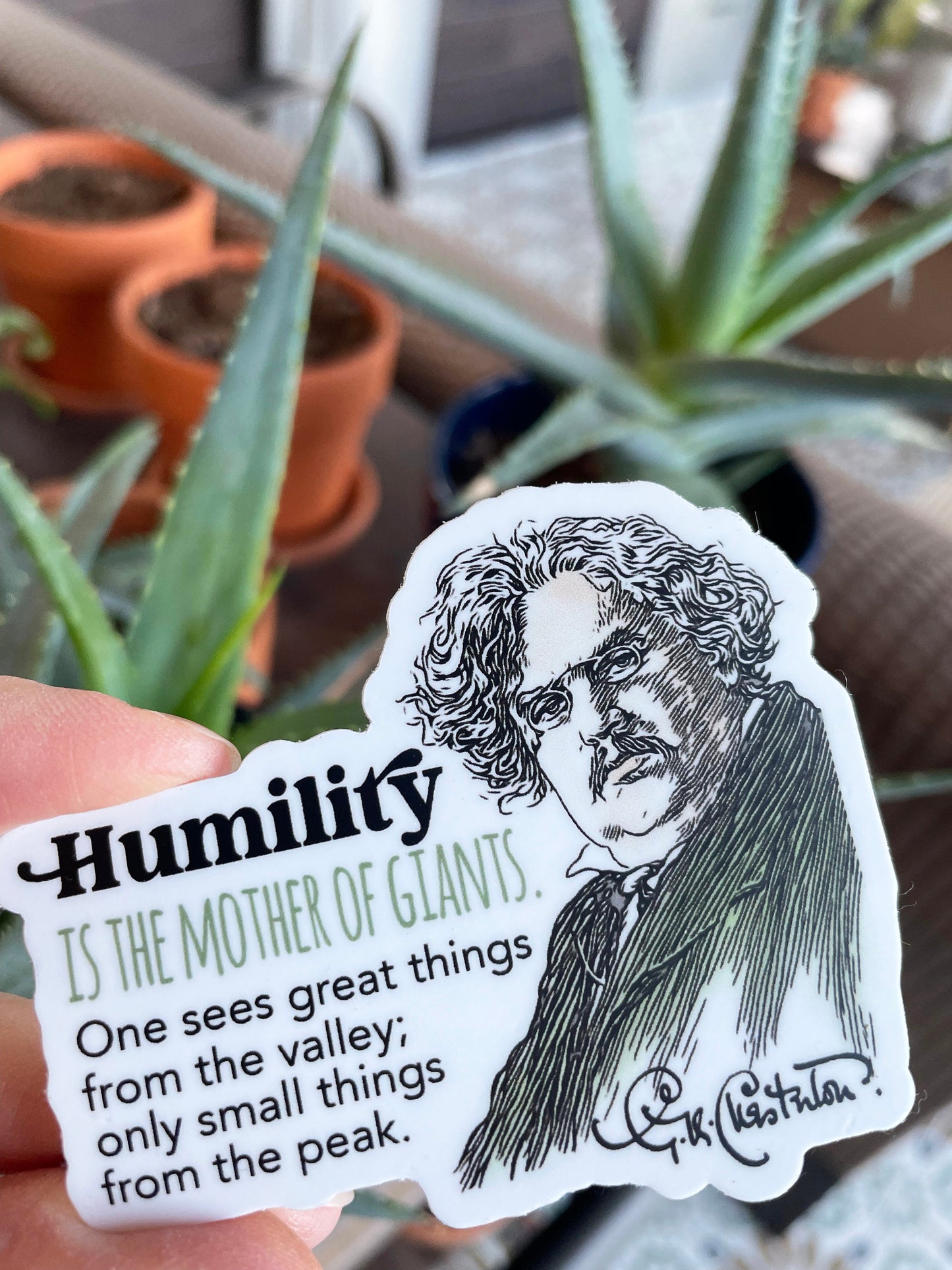 G.K. Chesterton Waterproof Sticker