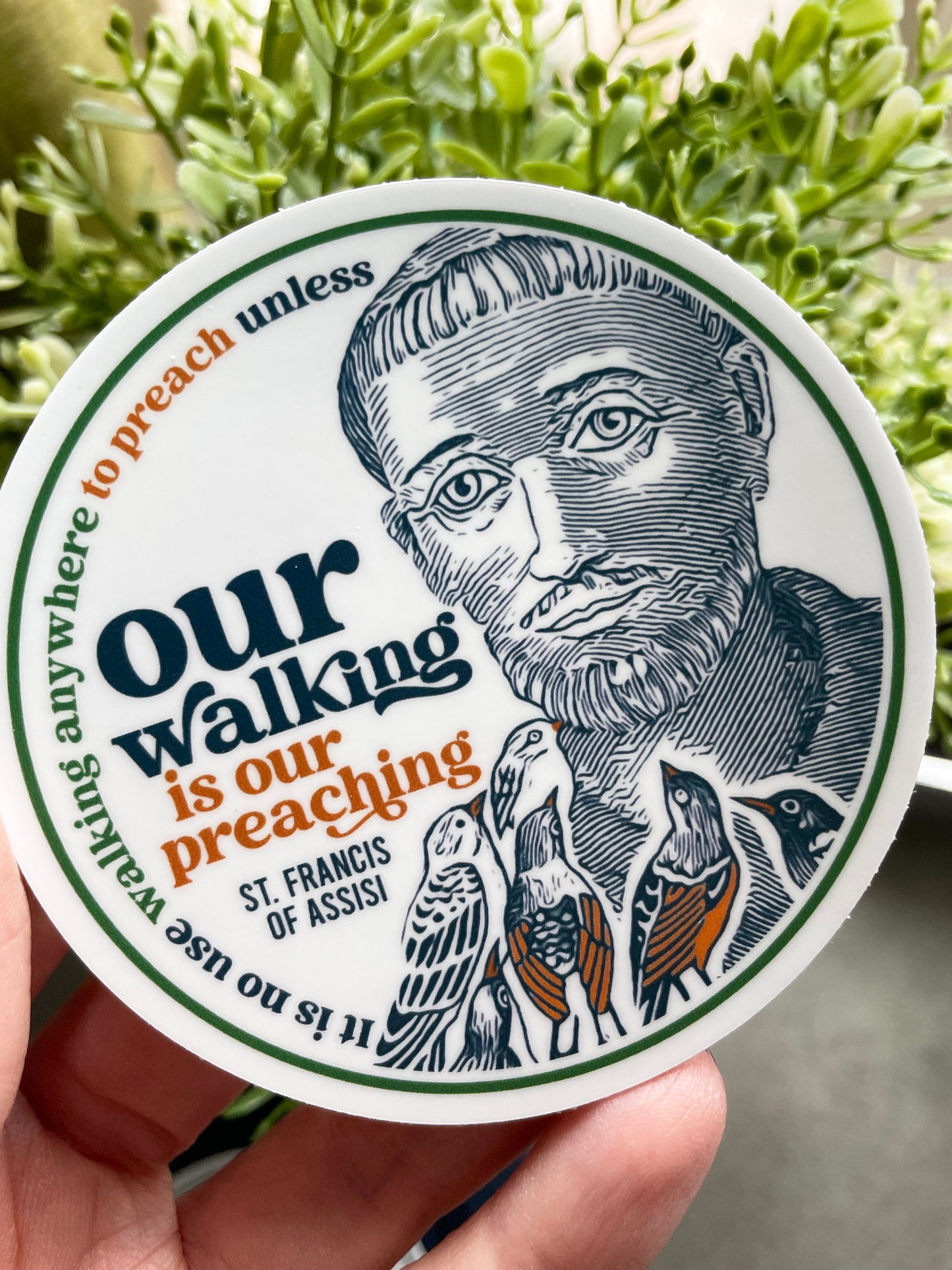 St. Francis of Assisi Waterproof Sticker
