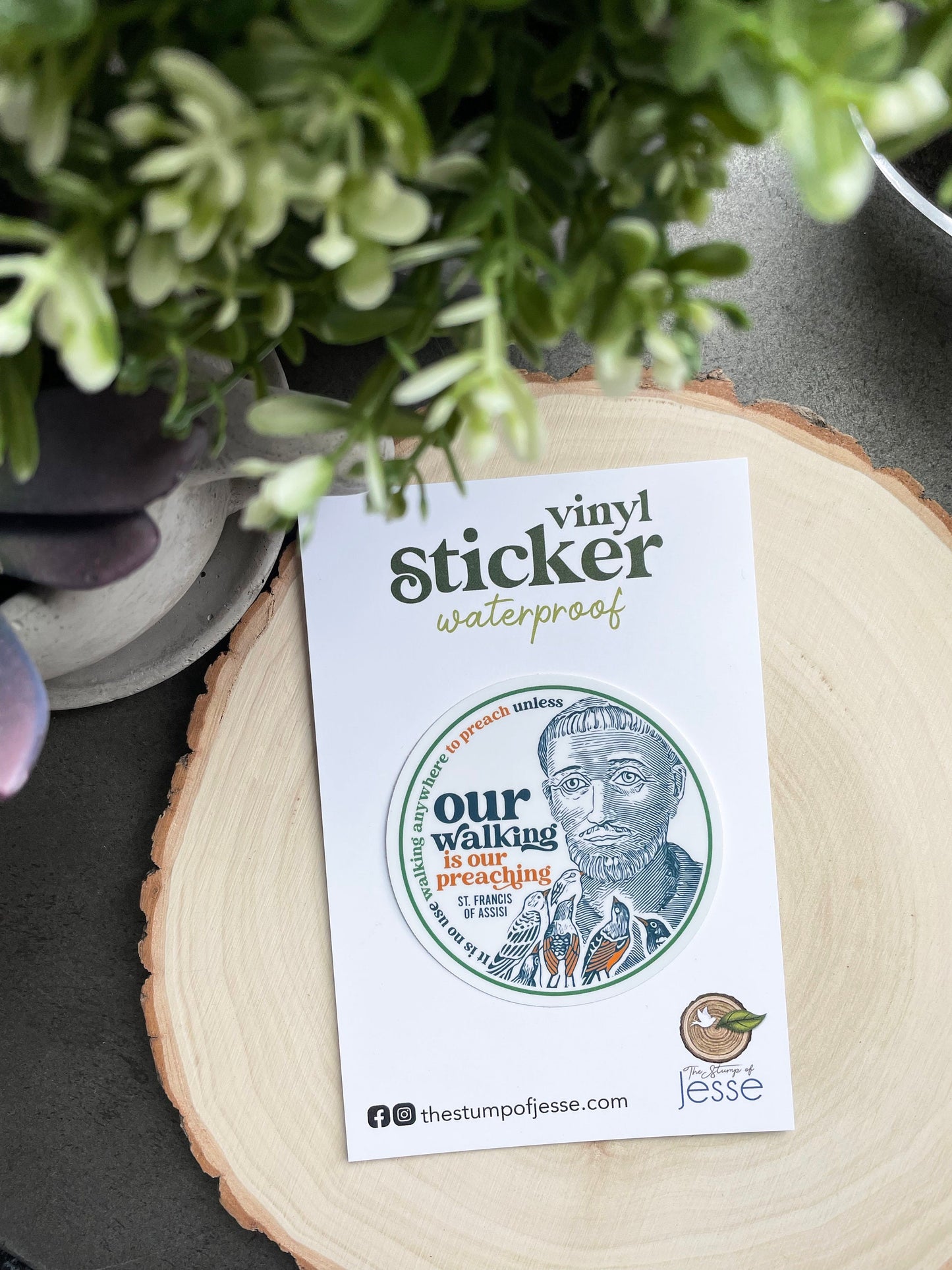 St. Francis of Assisi Waterproof Sticker