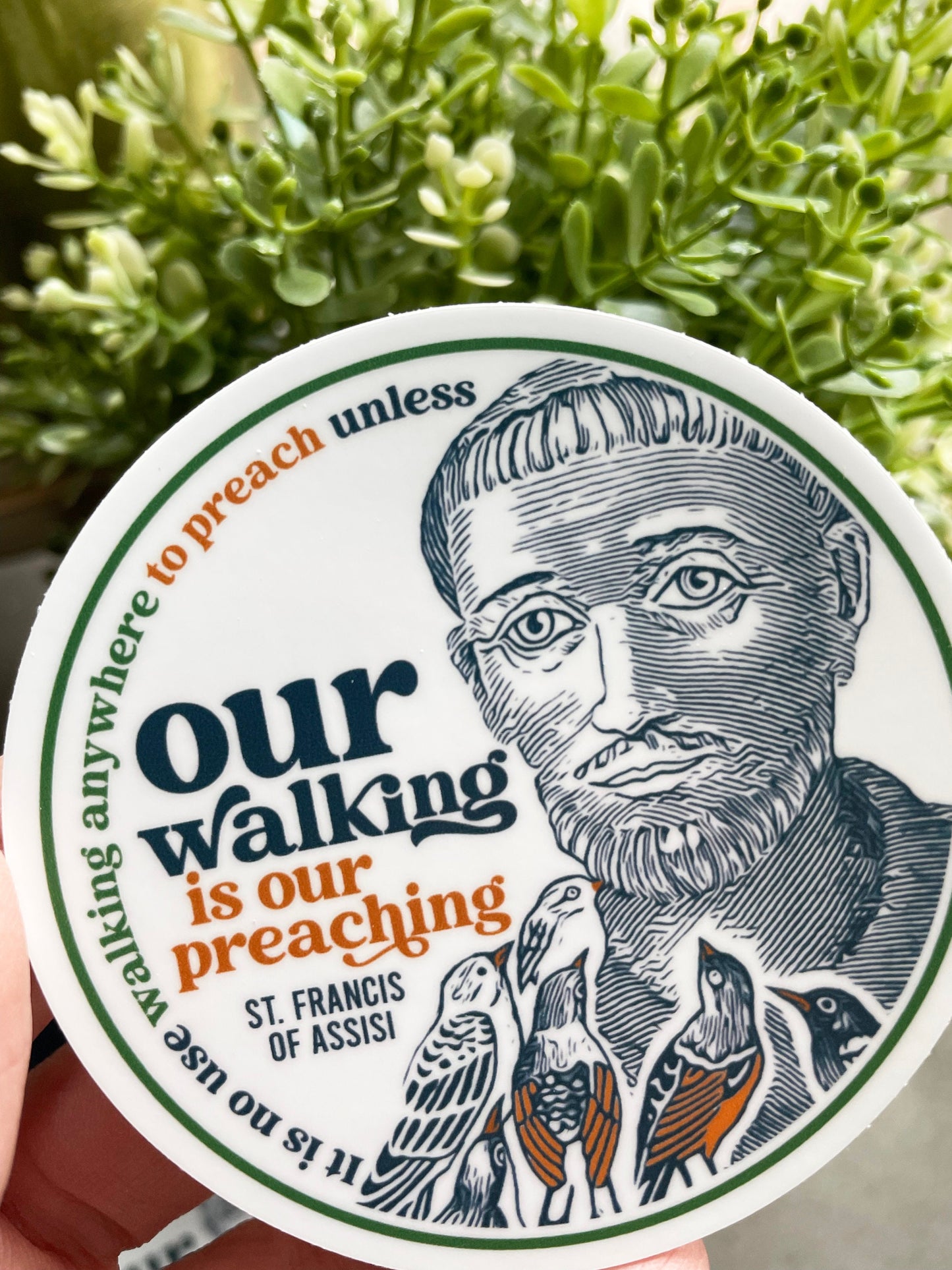 St. Francis of Assisi Waterproof Sticker