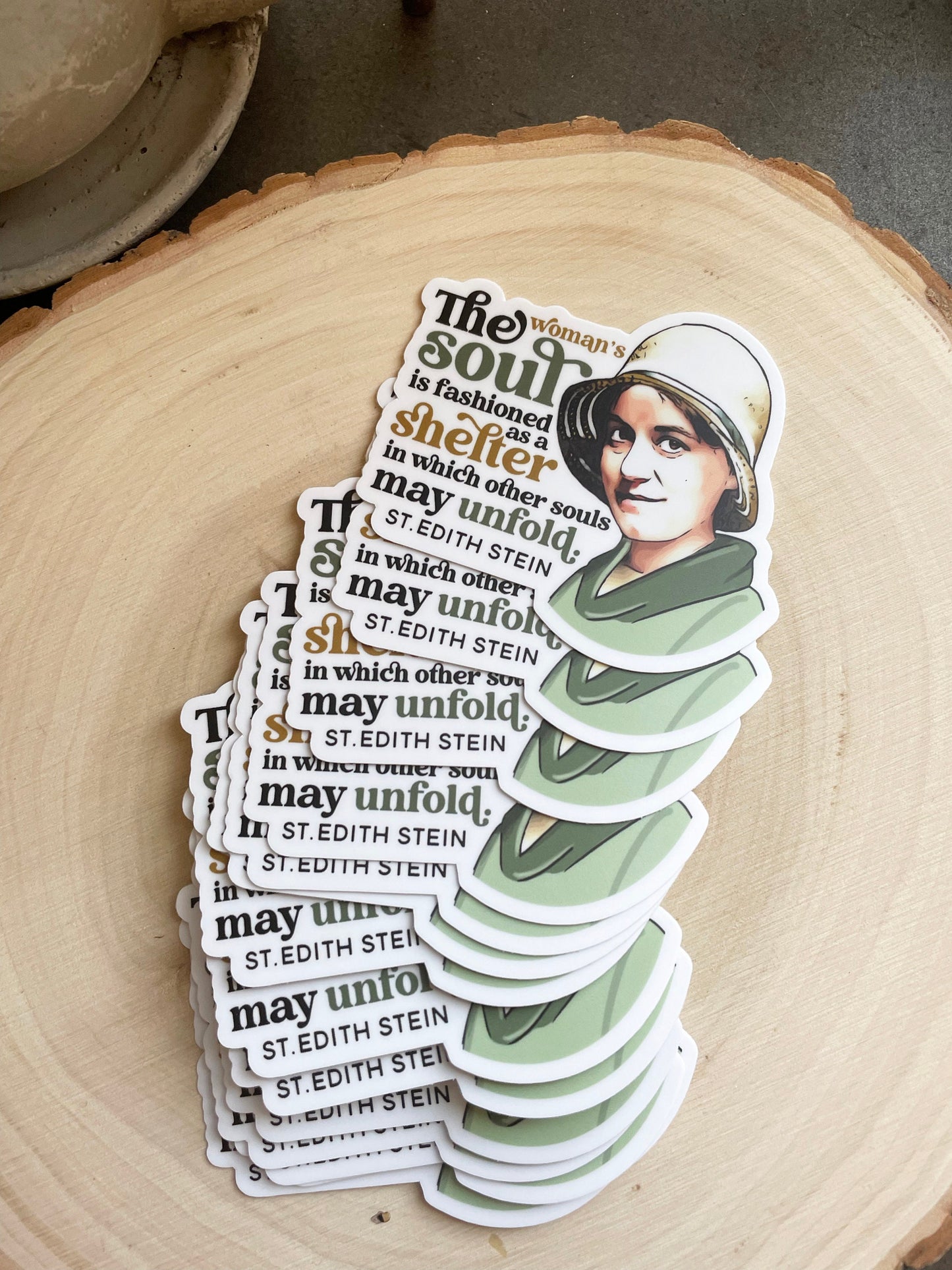 St. Edith Stein Waterproof Sticker | St. Benedicta of the Cross