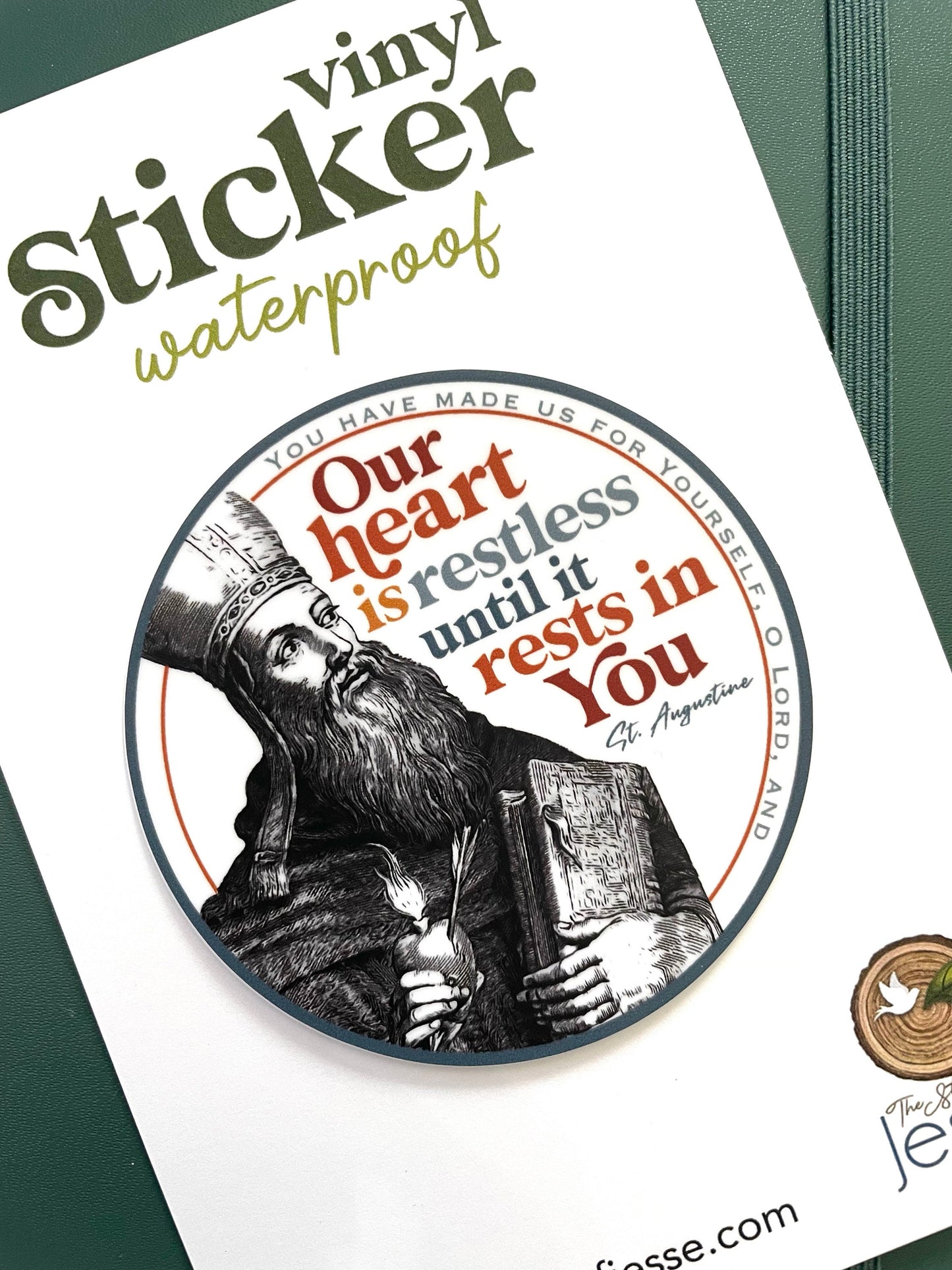 St. Augustine Waterproof Sticker
