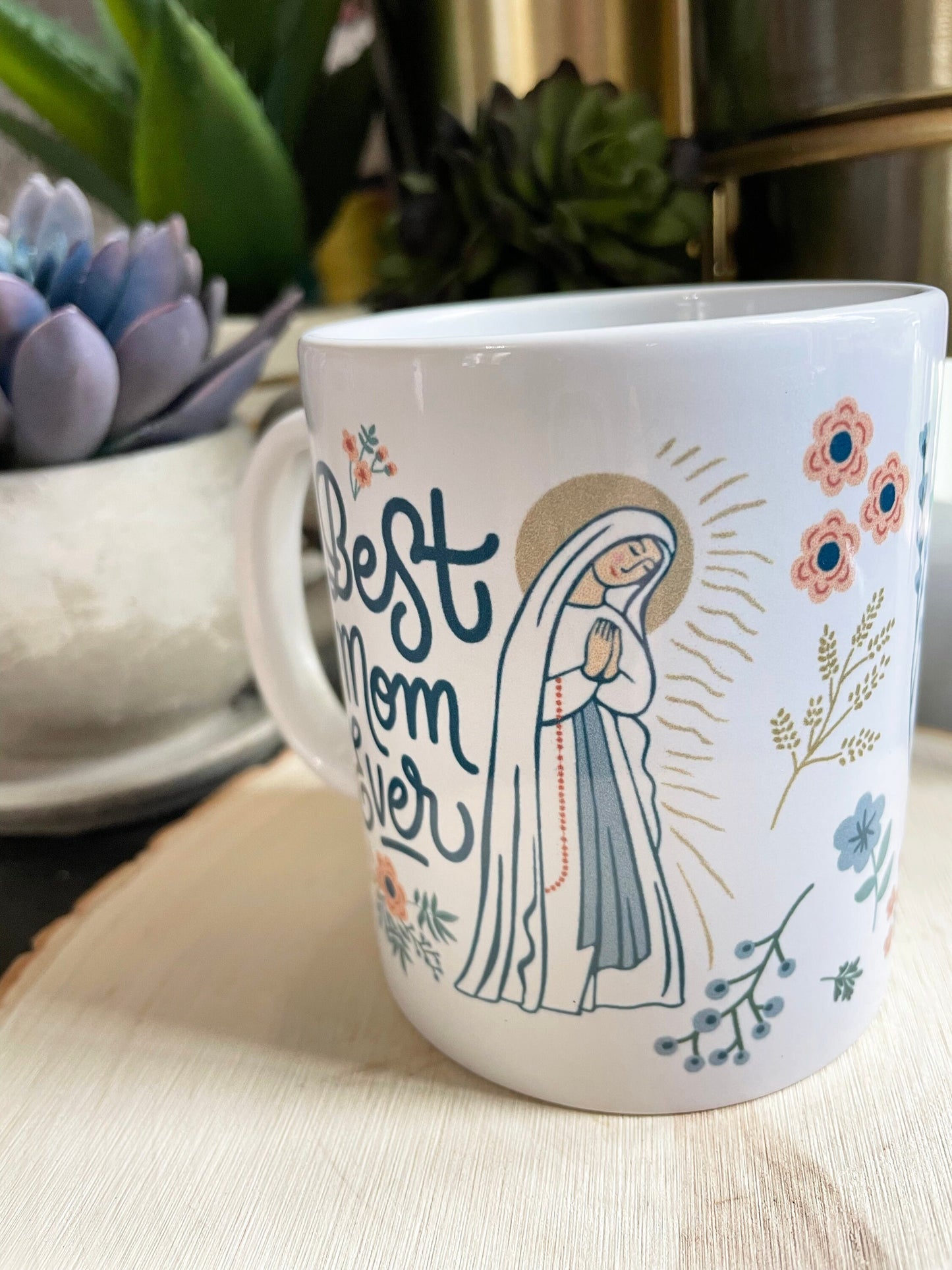 Our Lady of Lourdes Mug | Virgin Mary Mug | Catholic gift | Gift for mom | Virgen de Lourdes | Our Lady coffee mug | Best Mom Ever