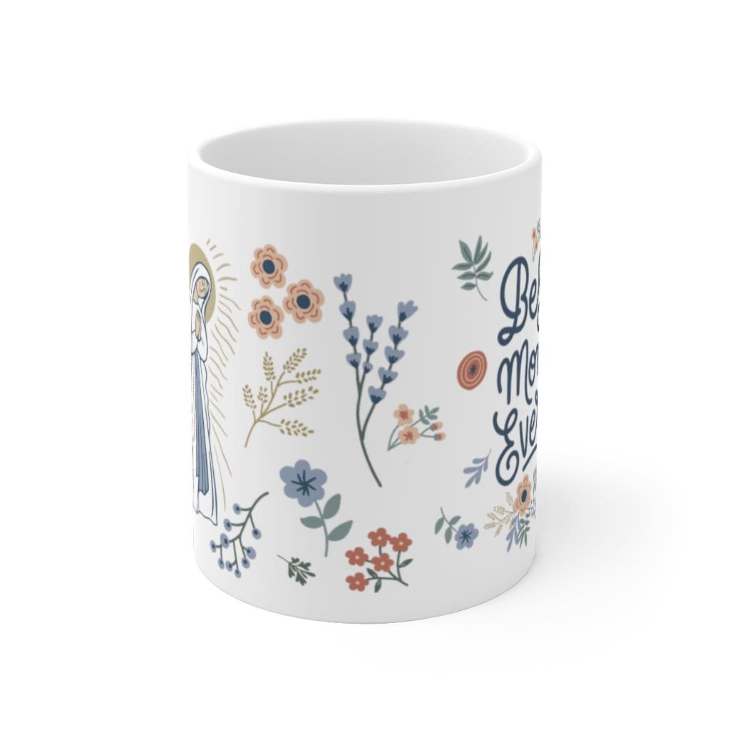 Our Lady of Lourdes Mug | Virgin Mary Mug | Catholic gift | Gift for mom | Virgen de Lourdes | Our Lady coffee mug | Best Mom Ever
