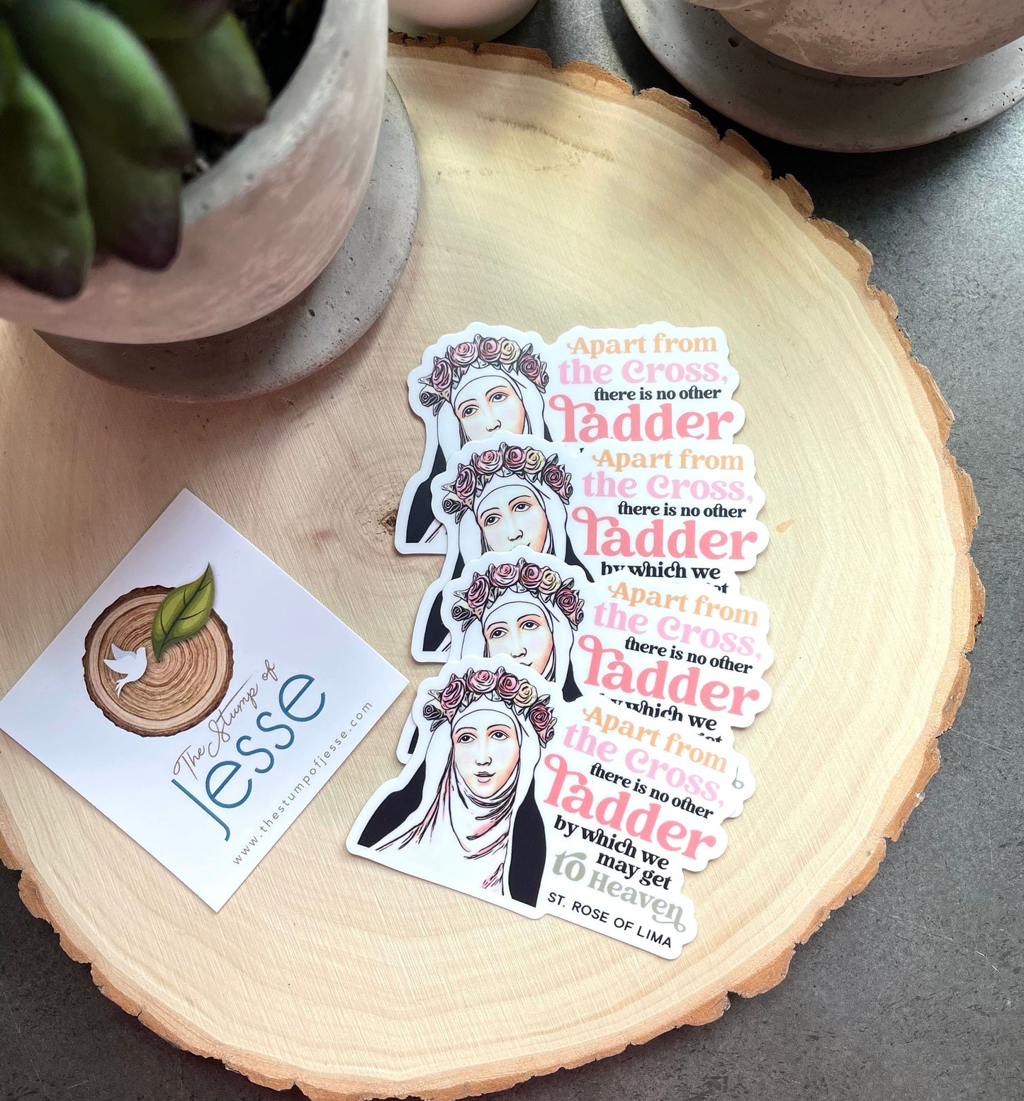 St. Rose of Lima Waterproof Sticker
