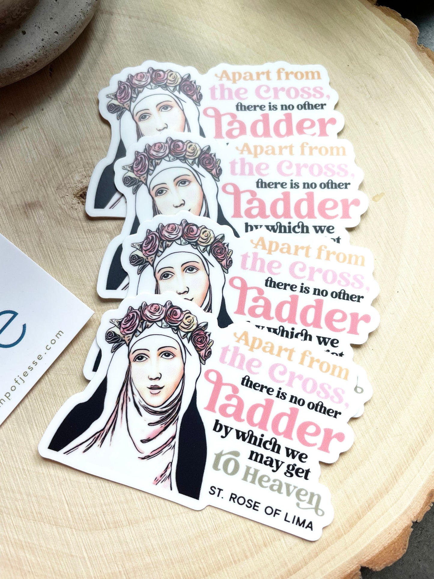 St. Rose of Lima Waterproof Sticker