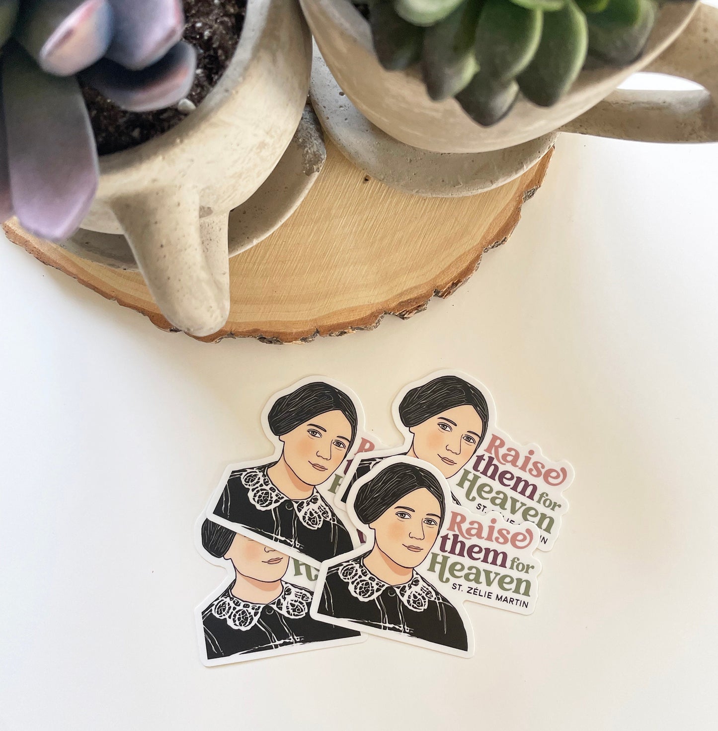 St. Zelie Martin Waterproof Sticker