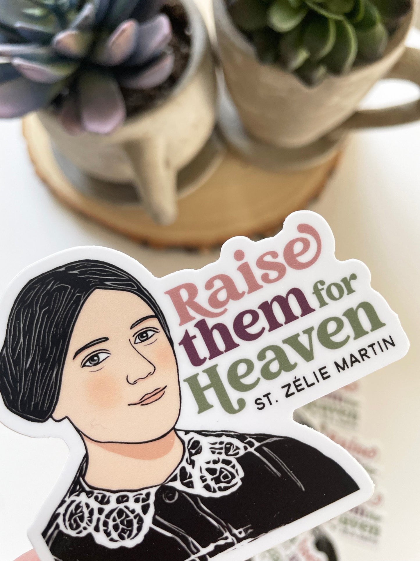St. Zelie Martin Waterproof Sticker
