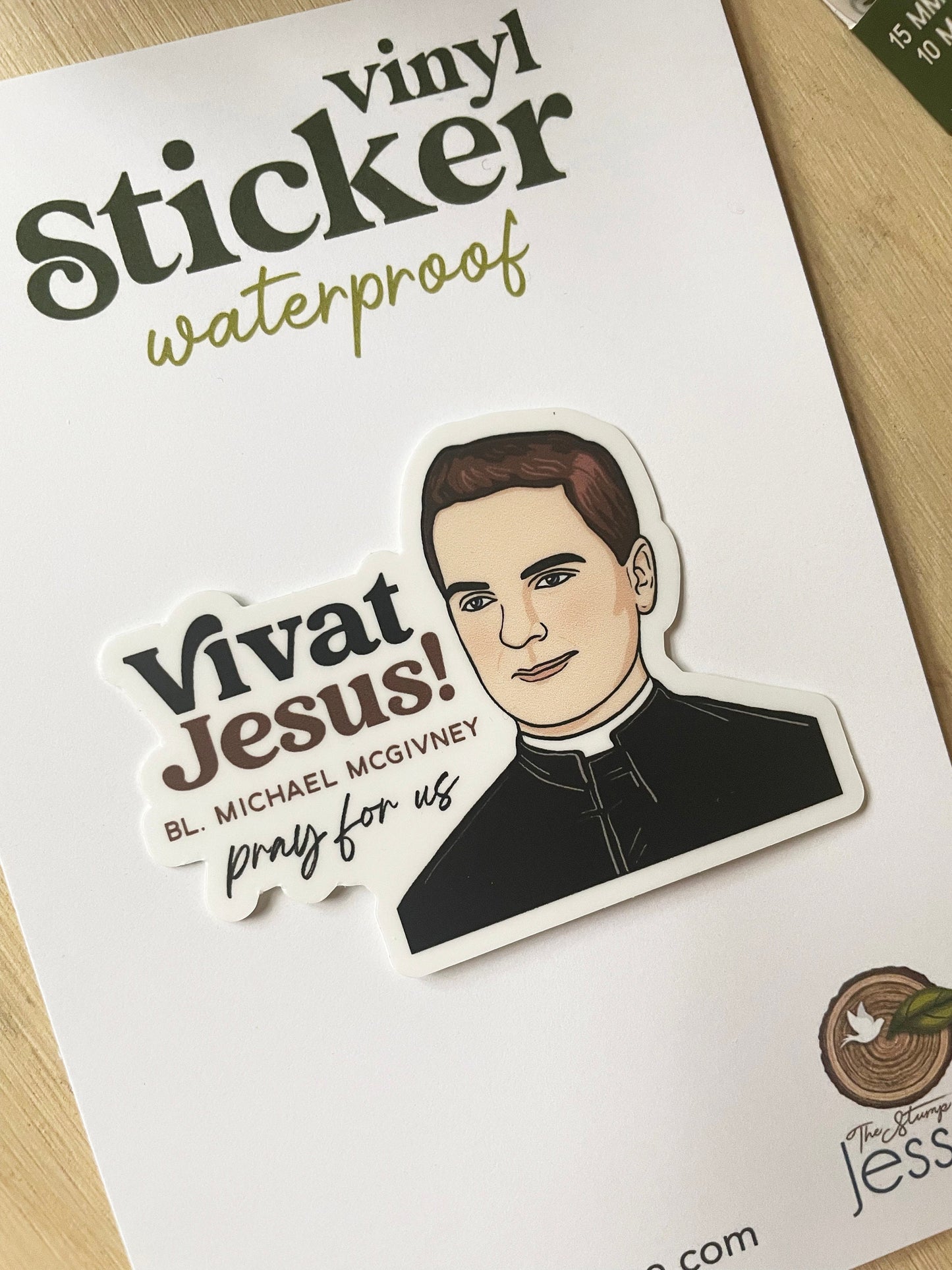 Bl. Father Michael J. McGivney Waterproof Sticker