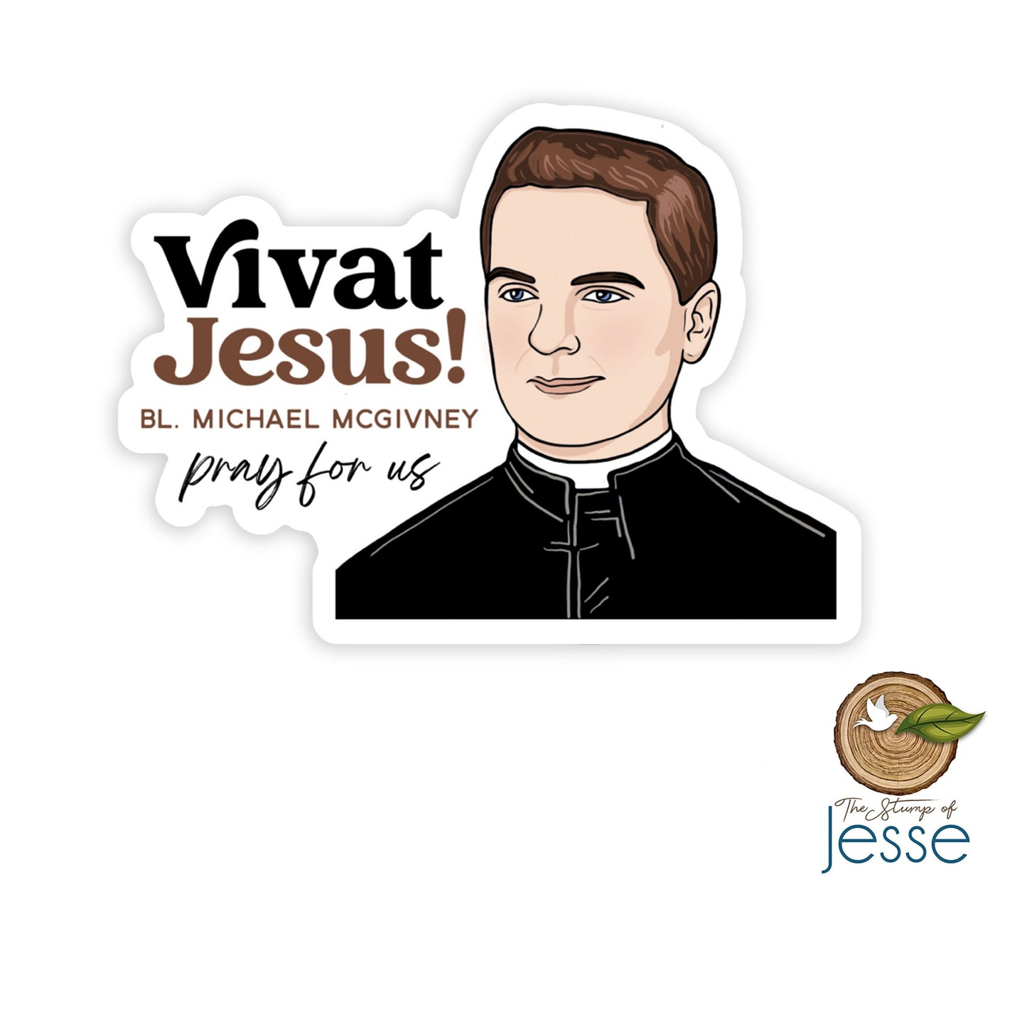 Bl. Father Michael J. McGivney Waterproof Sticker