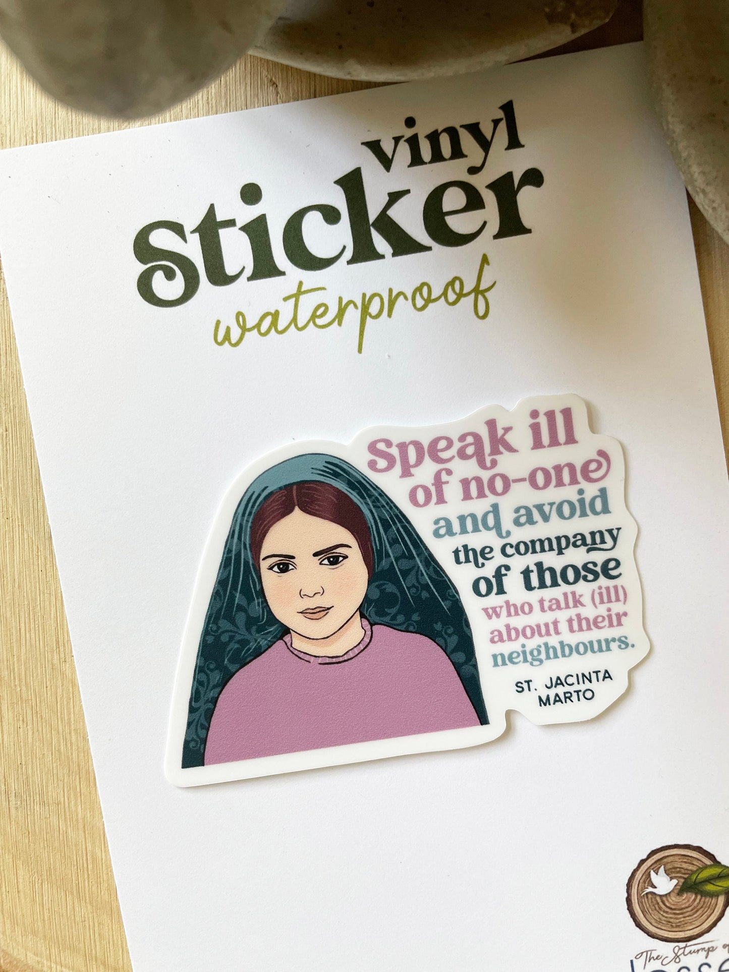 St. Jacinta Marto Waterproof Sticker