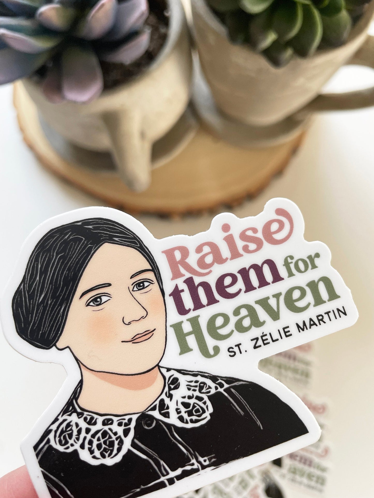 St. Zelie Martin Waterproof Sticker