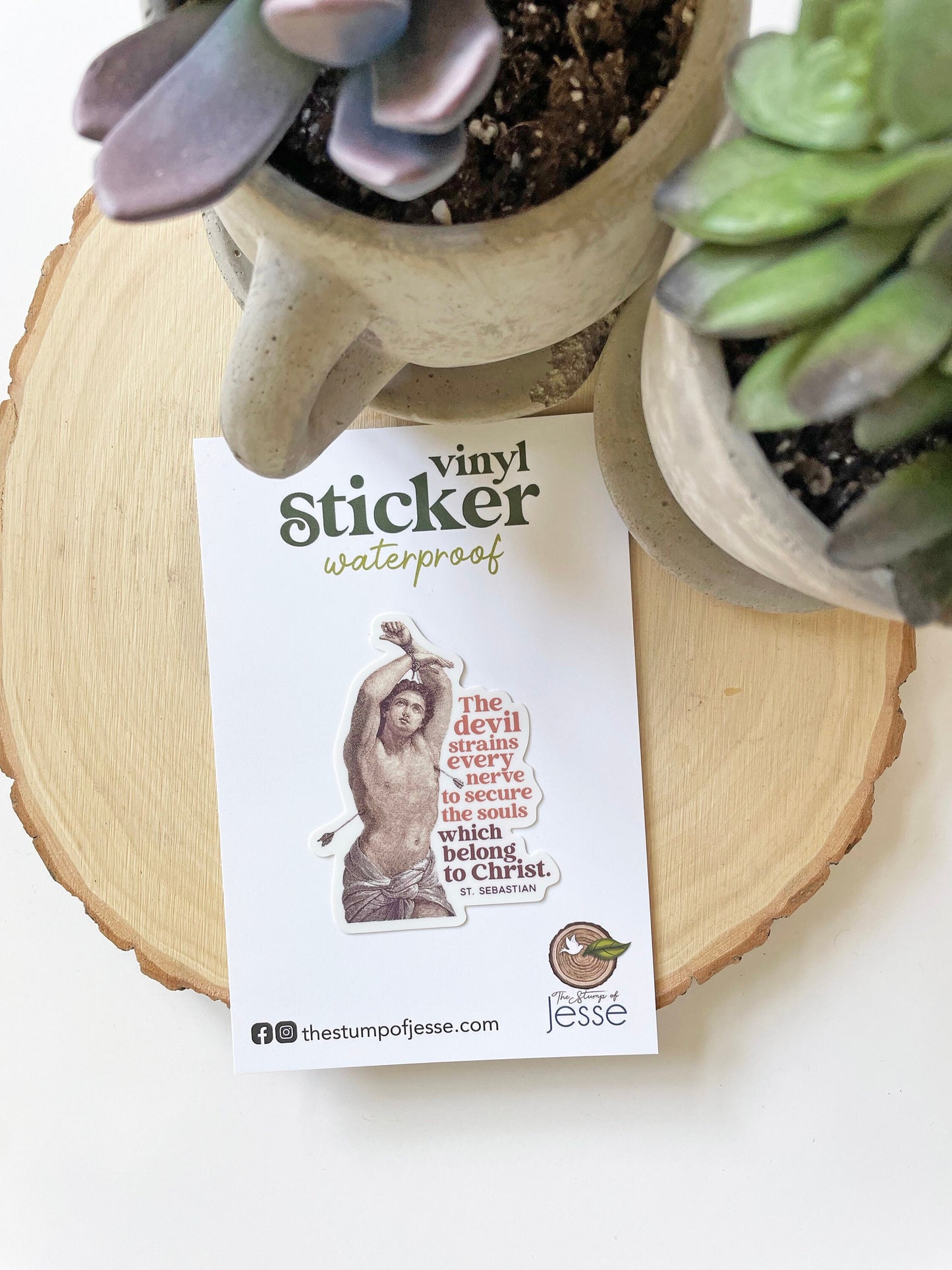 St. Sebastian Waterproof Sticker