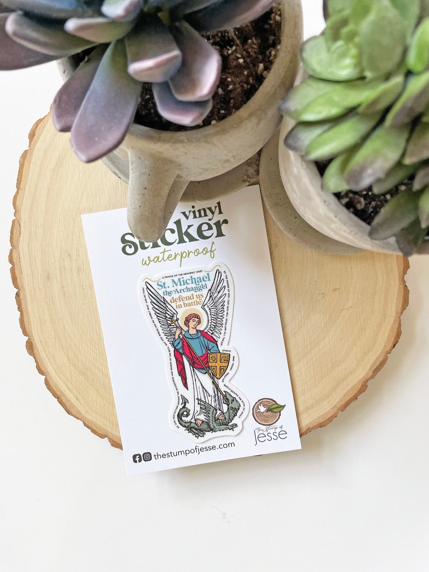 St. Michael the Archangel Waterproof Sticker