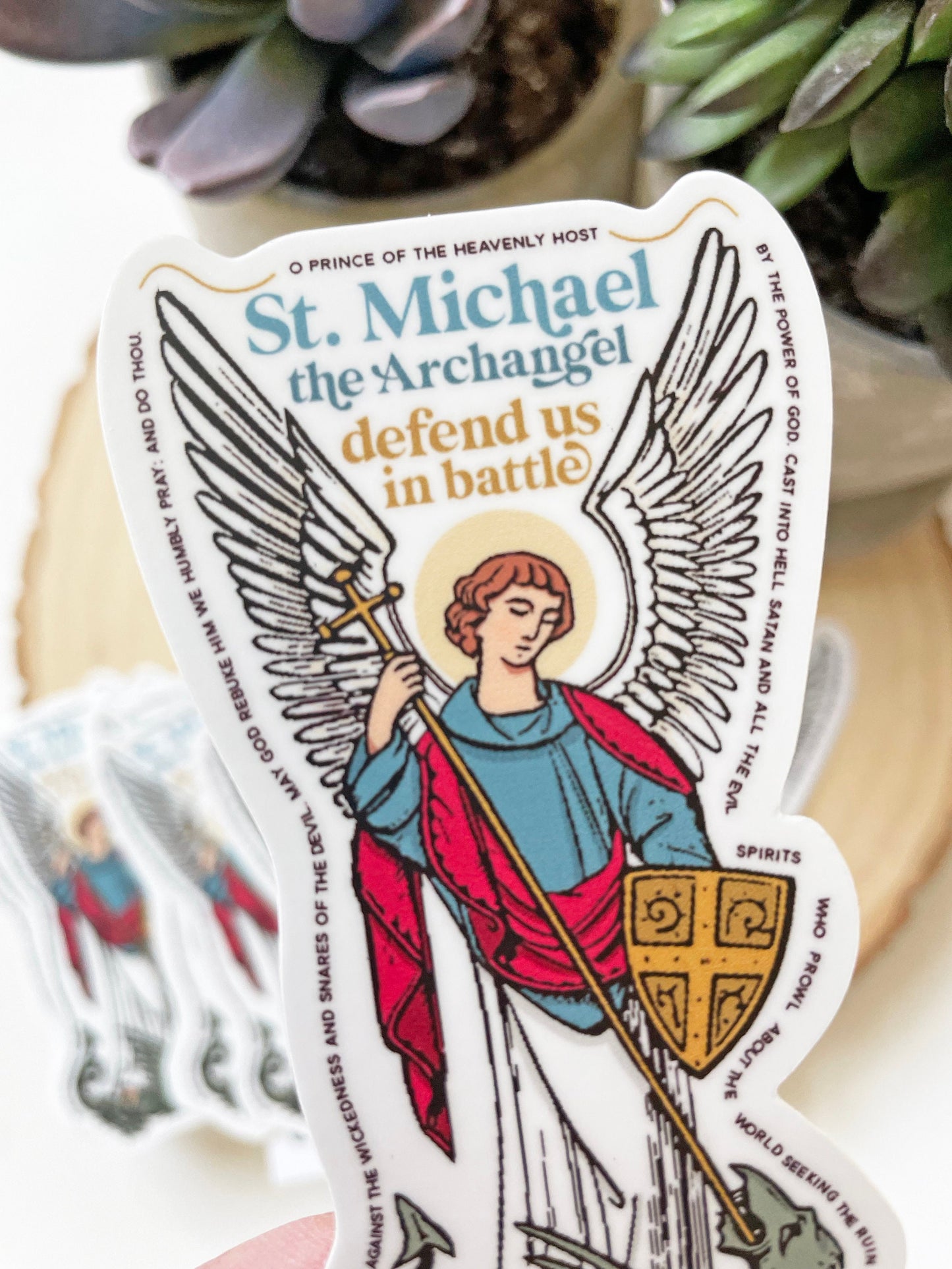 St. Michael the Archangel Waterproof Sticker