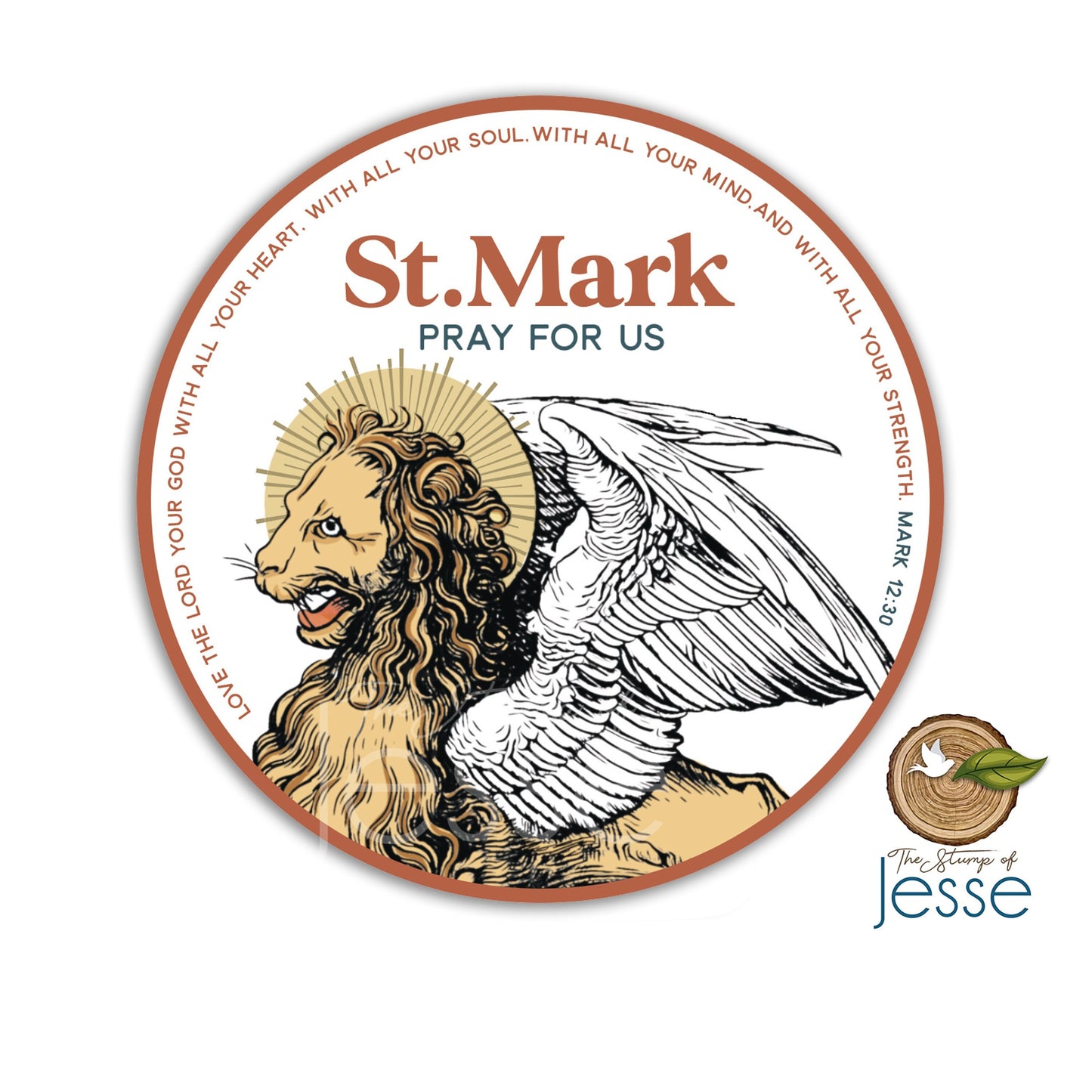 St. Mark Evangelist Symbol Waterproof Sticker