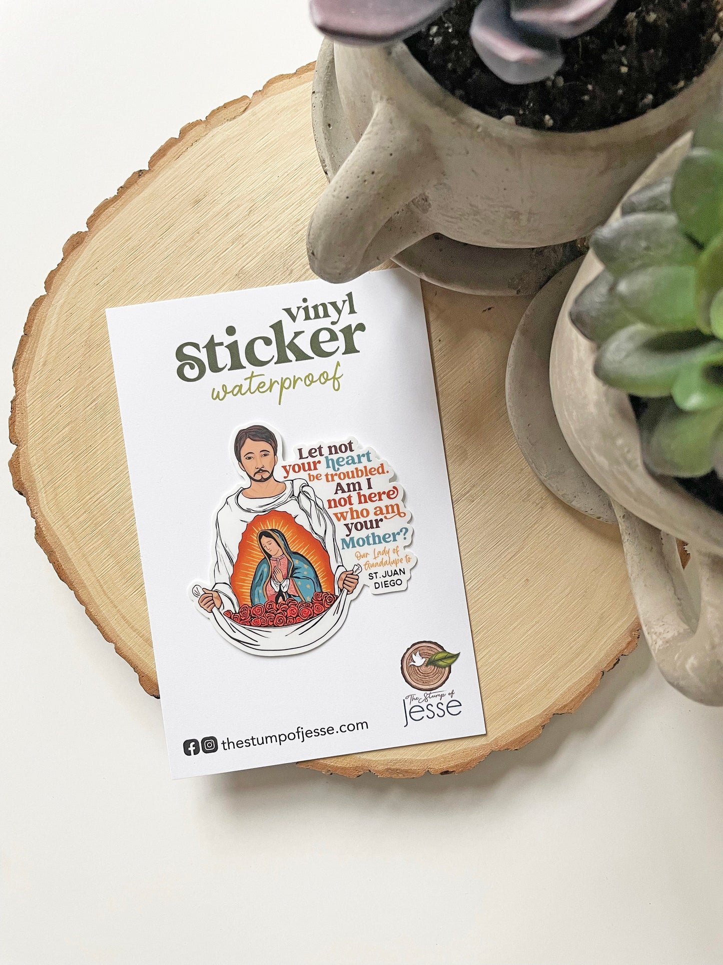 St. Juan Diego Waterproof Sticker