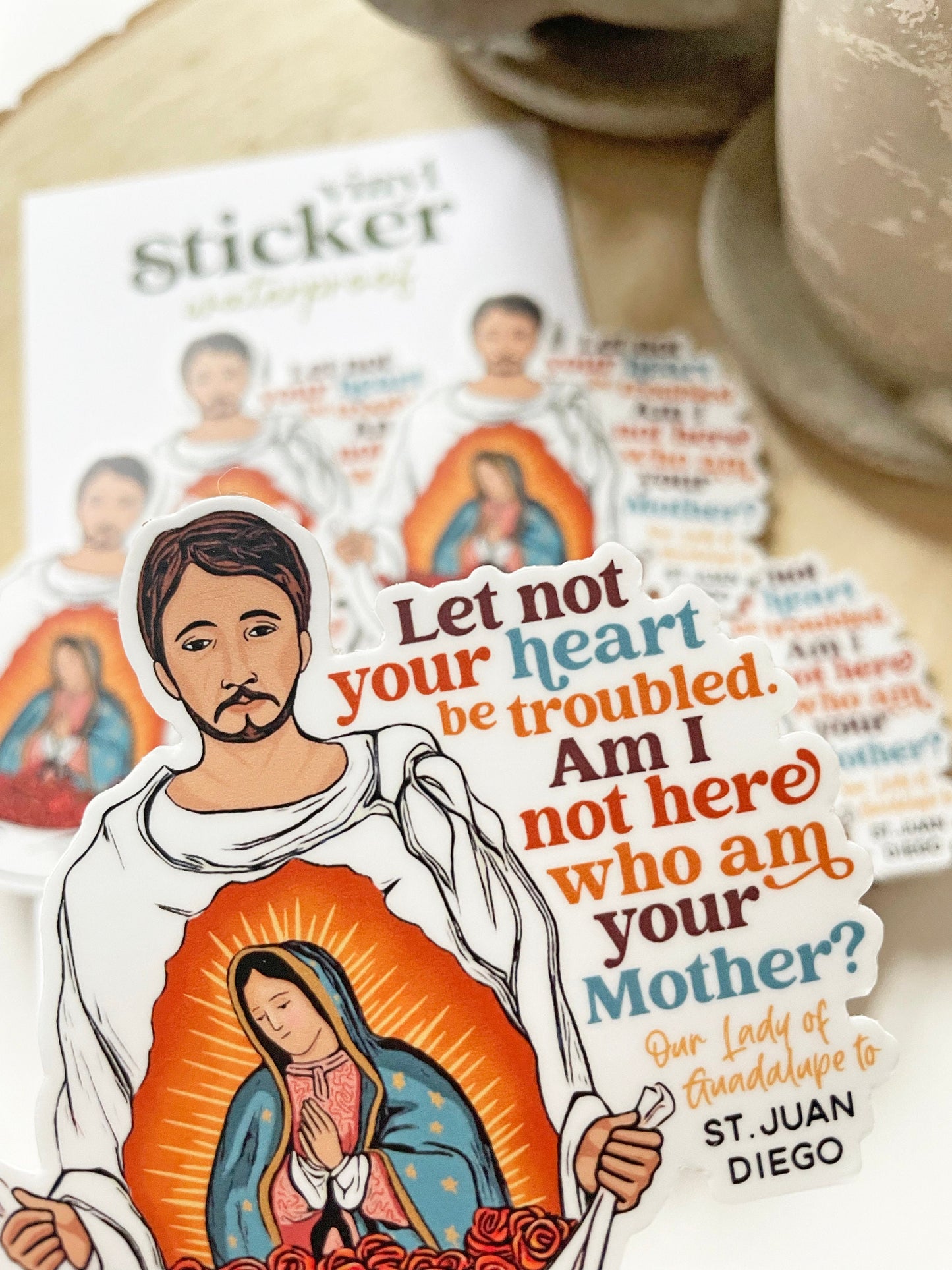 St. Juan Diego Waterproof Sticker