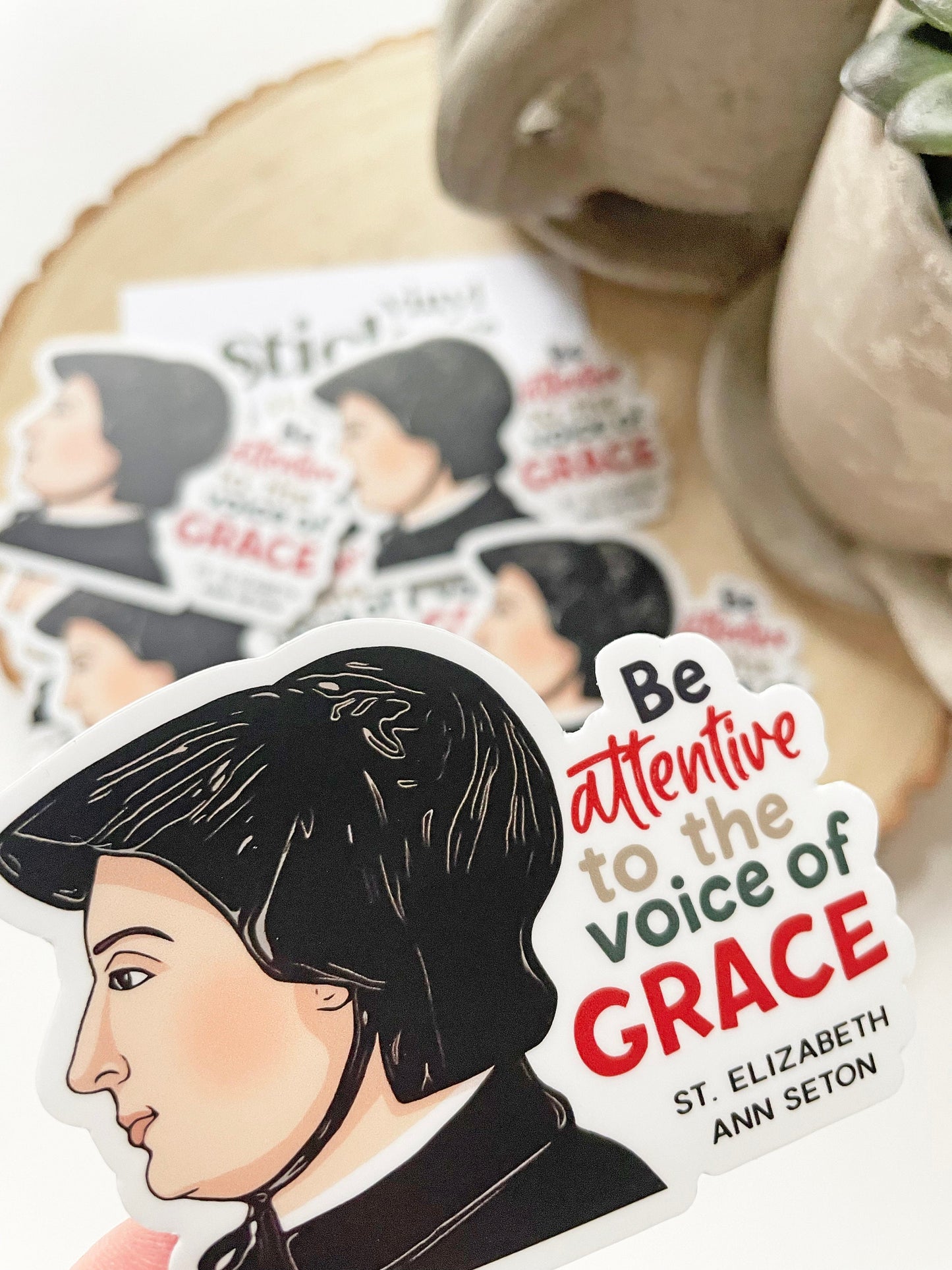 St. Elizabeth Ann Seton Waterproof Sticker
