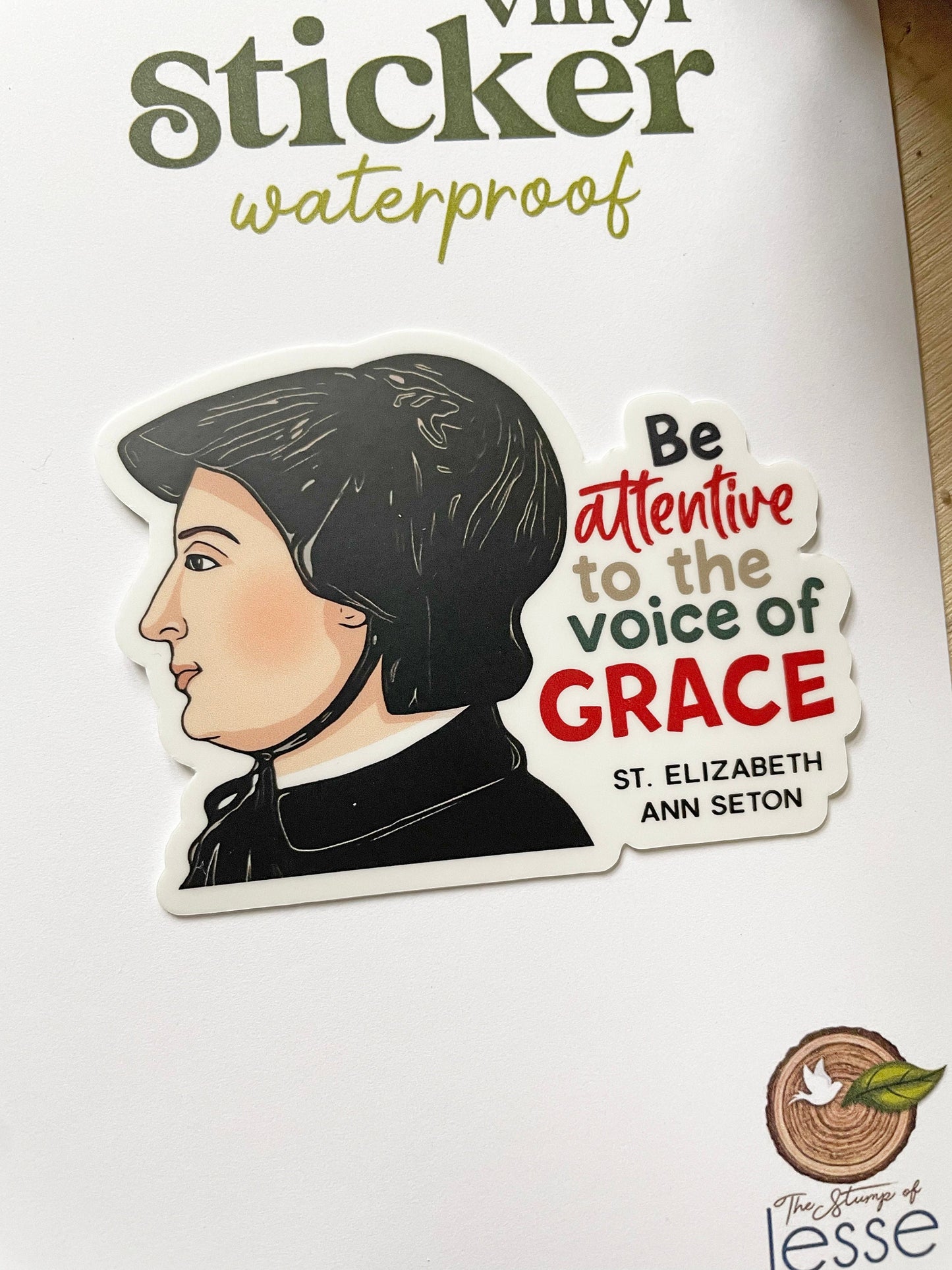 St. Elizabeth Ann Seton Waterproof Sticker