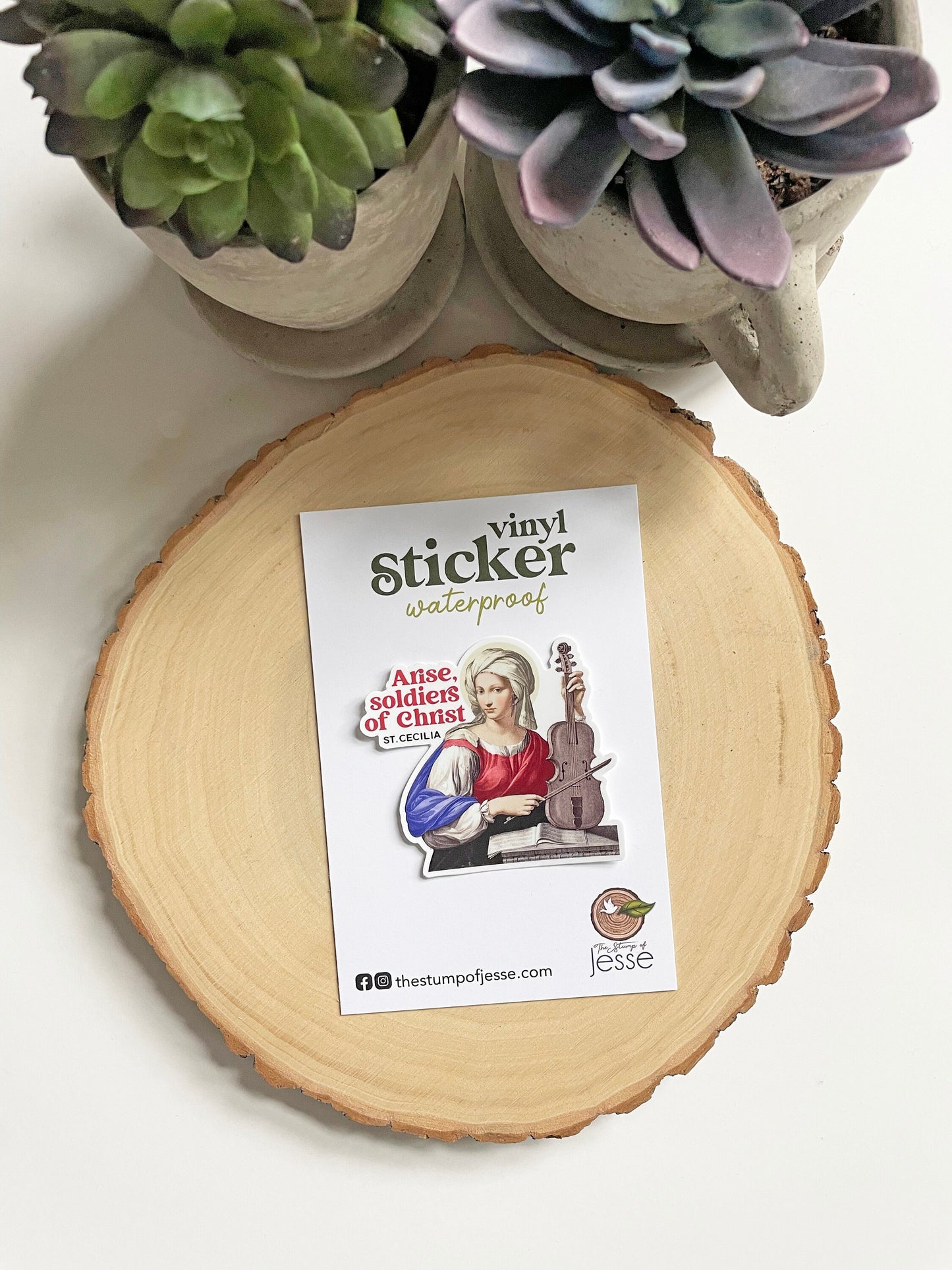 St. Cecilia Waterproof Sticker