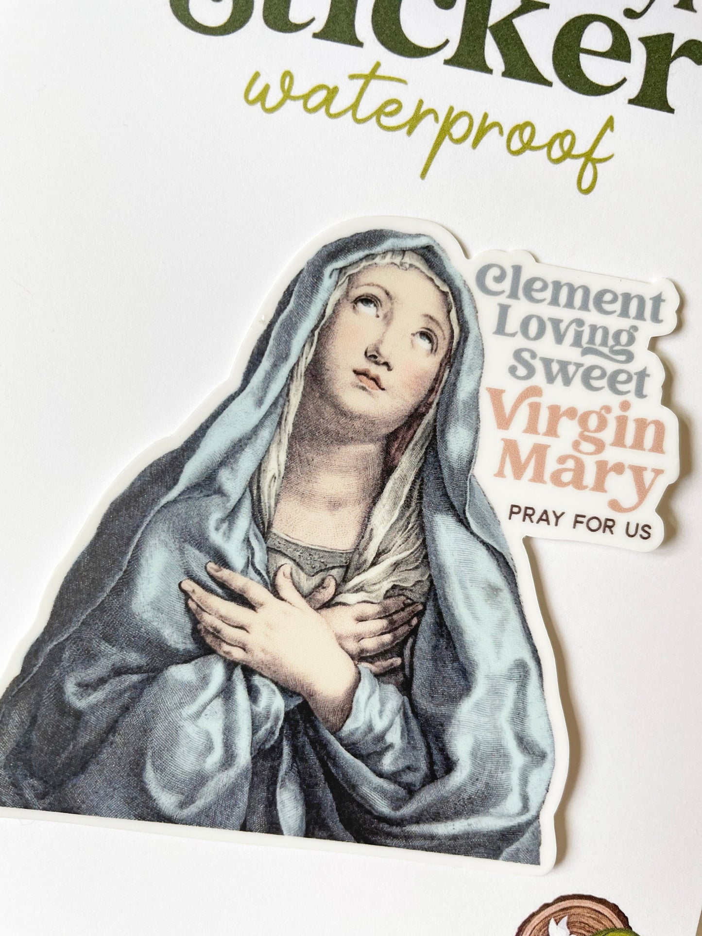 Hail Holy Queen Waterproof Sticker