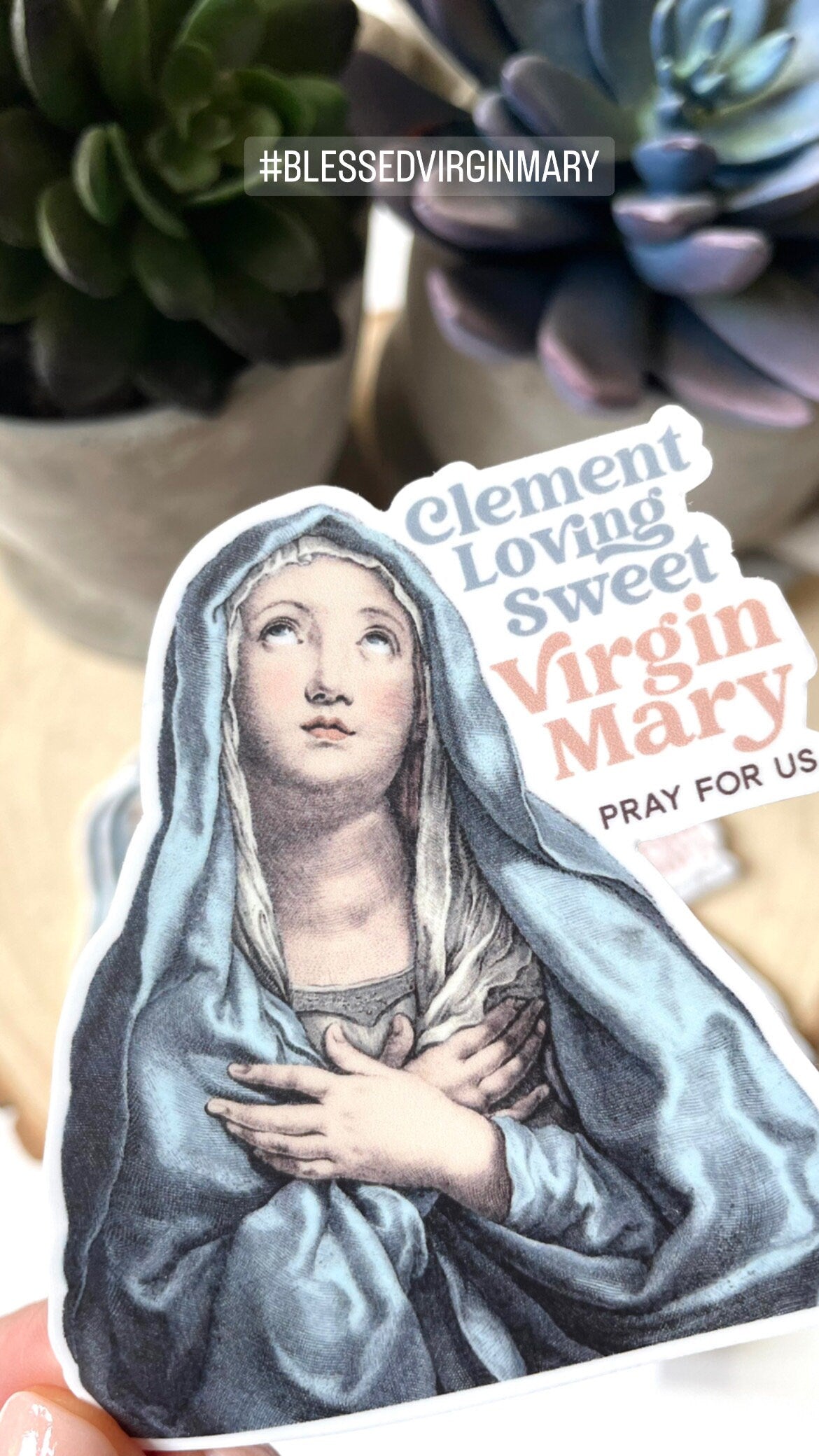 Hail Holy Queen Waterproof Sticker
