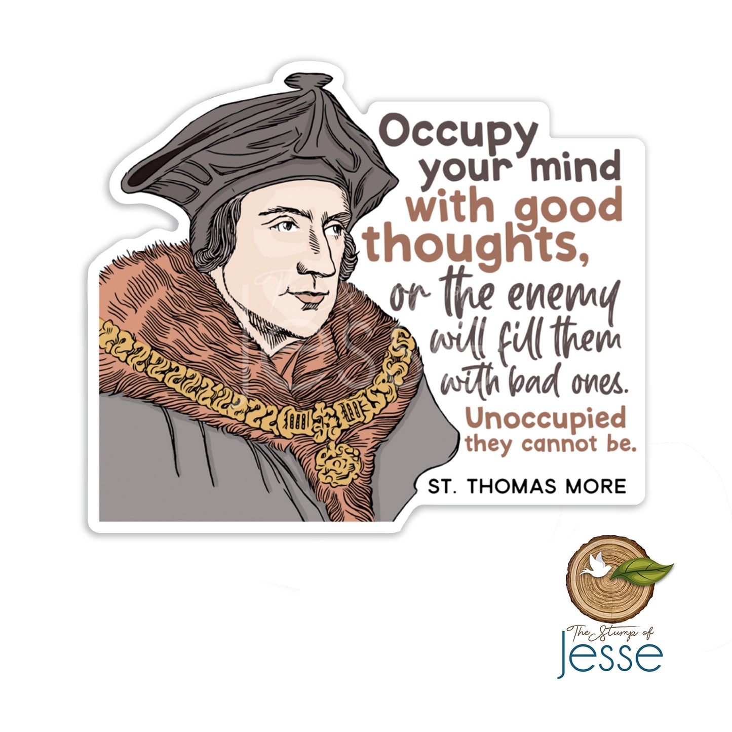 St. Thomas More Waterproof Sticker