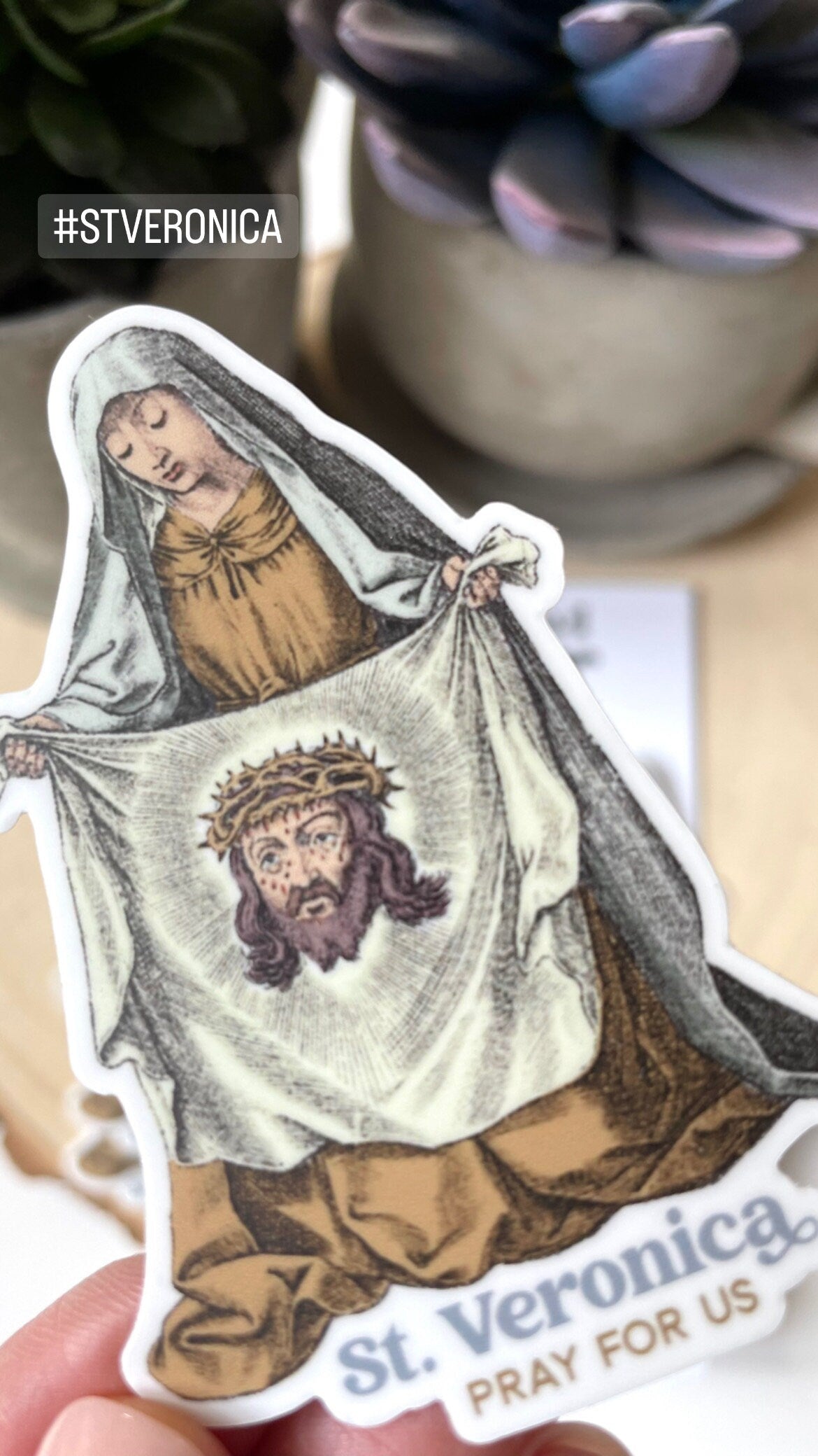 St. Veronica Waterproof Sticker