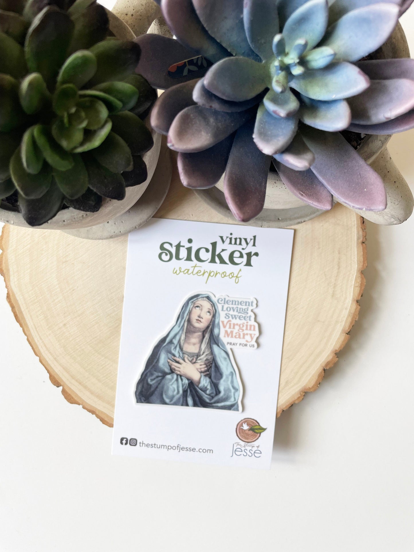 Hail Holy Queen Waterproof Sticker