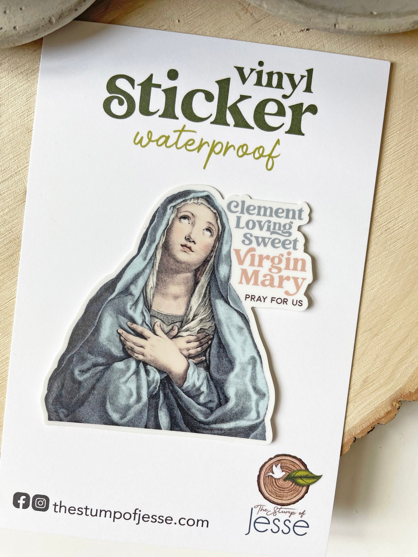 Hail Holy Queen Waterproof Sticker