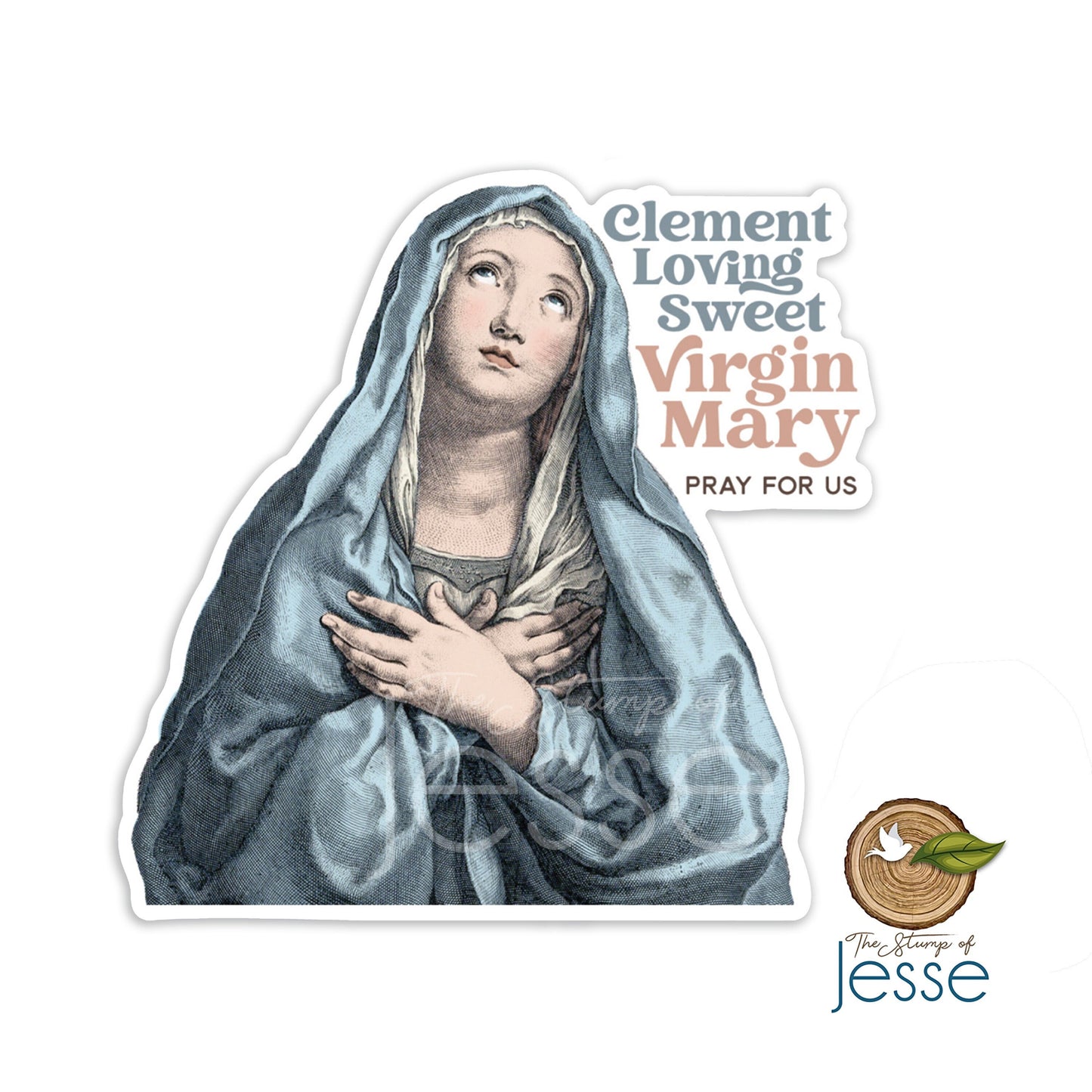 Hail Holy Queen Waterproof Sticker