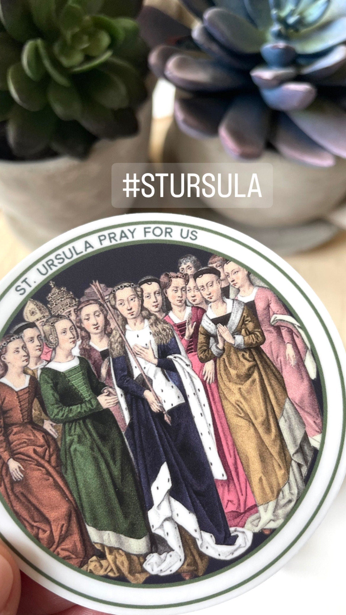 St. Ursula Waterproof Sticker