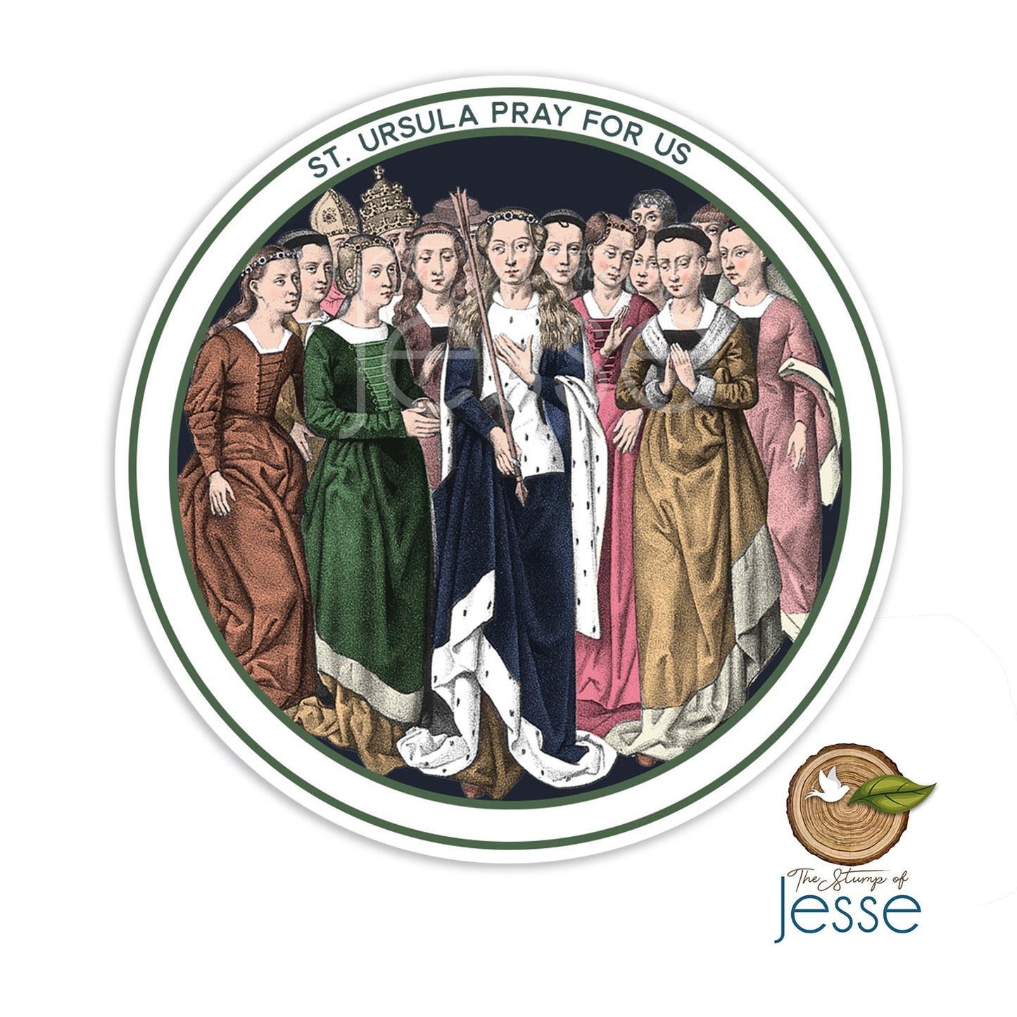St. Ursula Waterproof Sticker