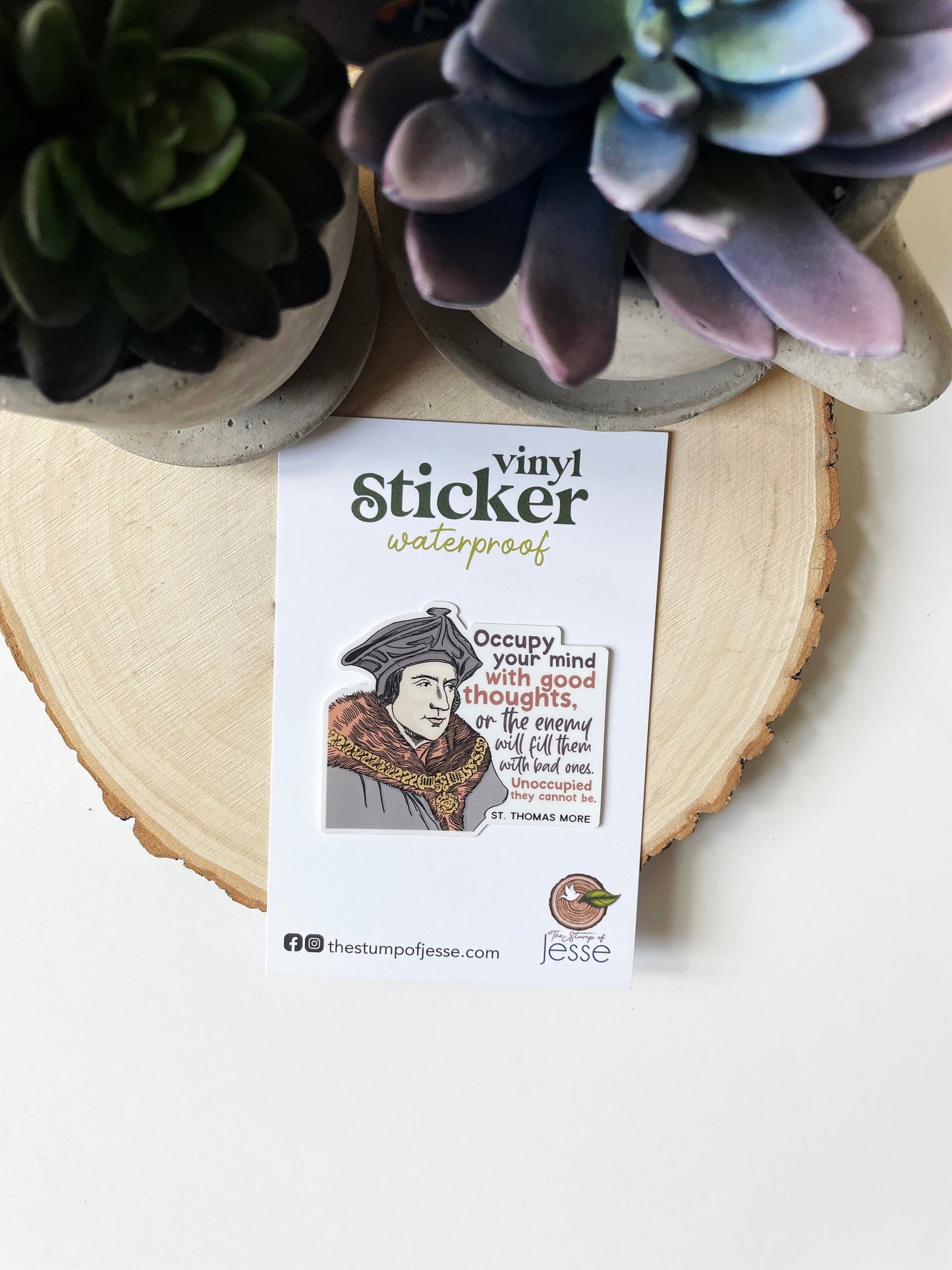 St. Thomas More Waterproof Sticker