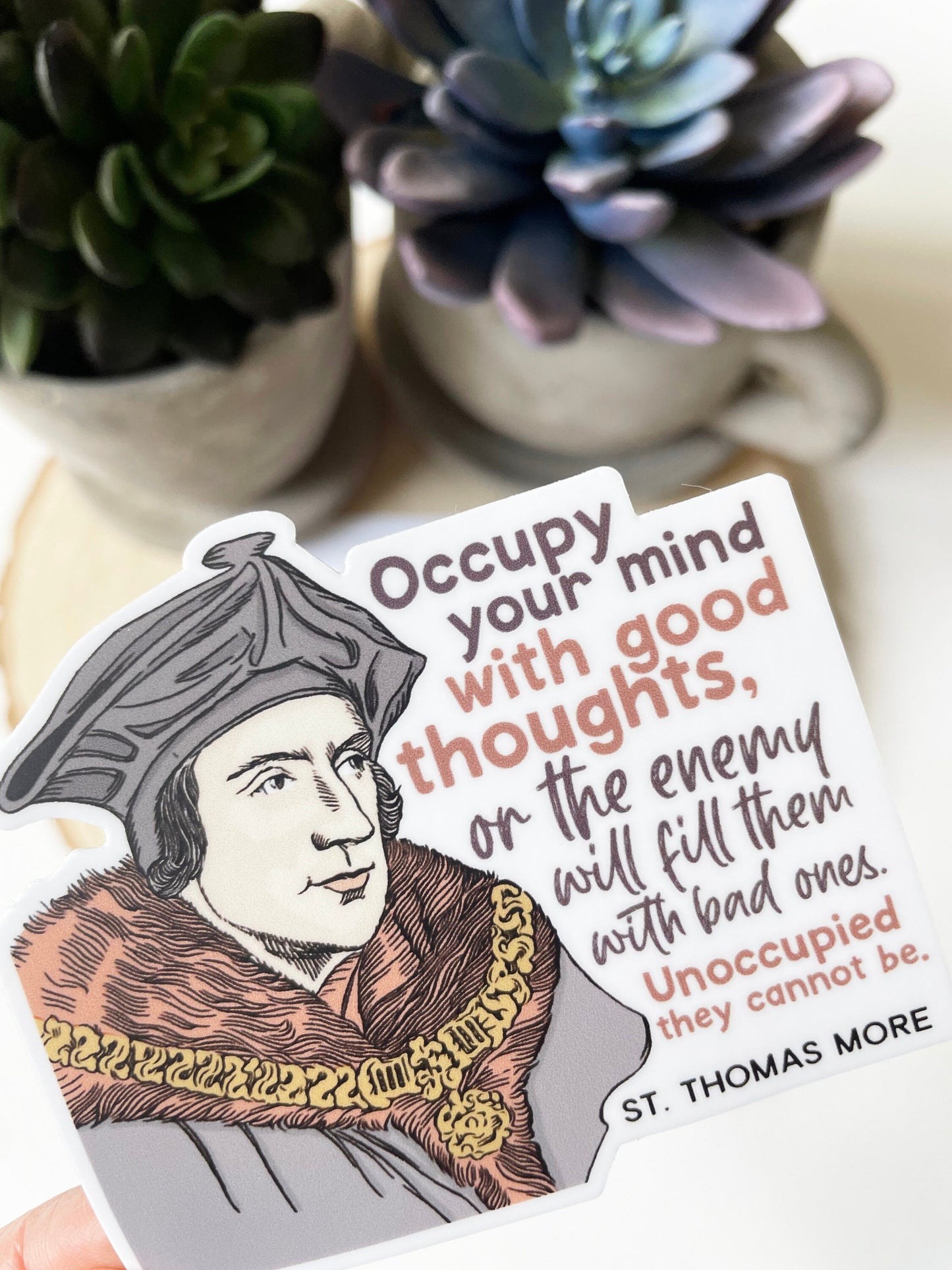 St. Thomas More Waterproof Sticker