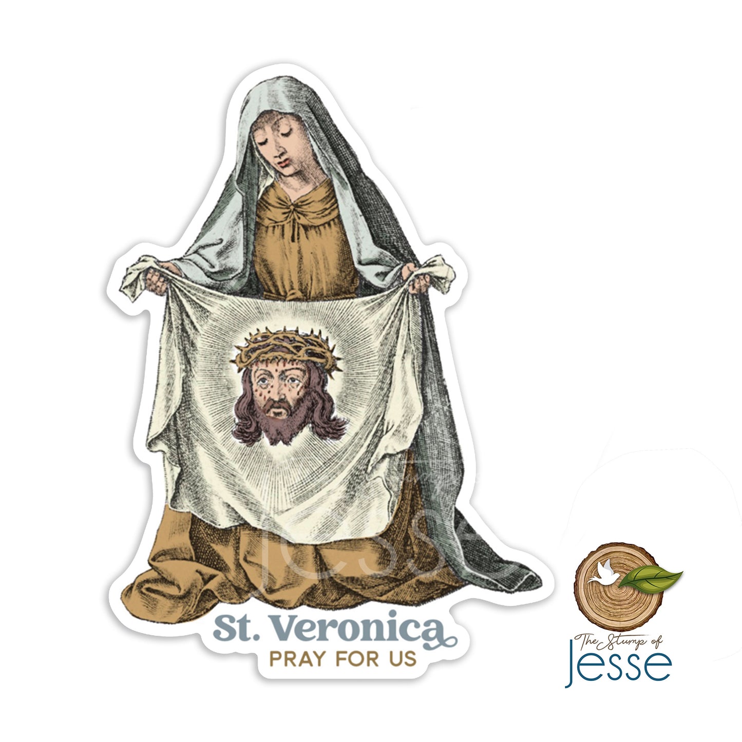 St. Veronica Waterproof Sticker